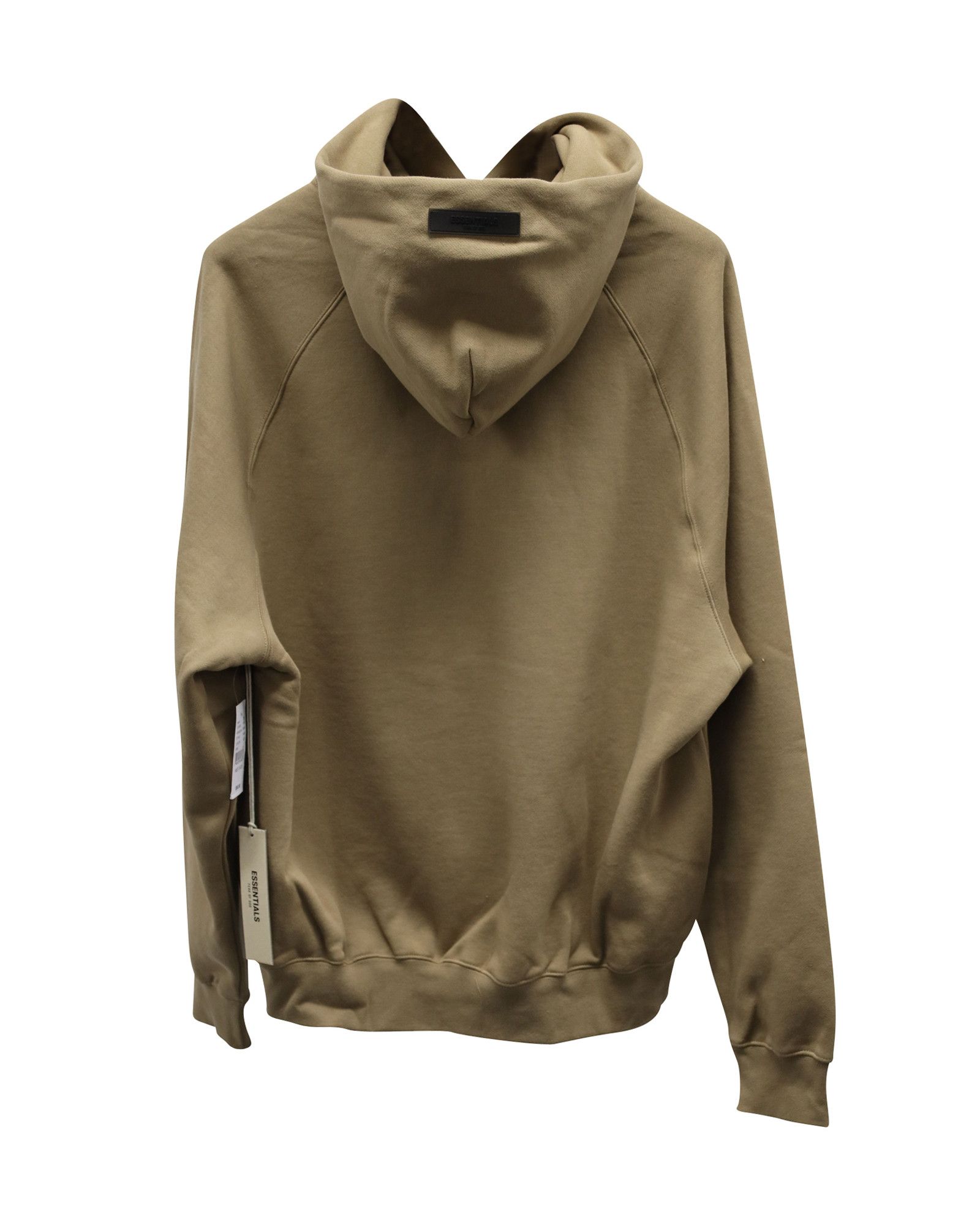 Fear of God Fear Of God Essentials Logo-Flocked Hoodie in Tan Cotton-Ble Size US S / EU 44-46 / 1 - 2 Thumbnail