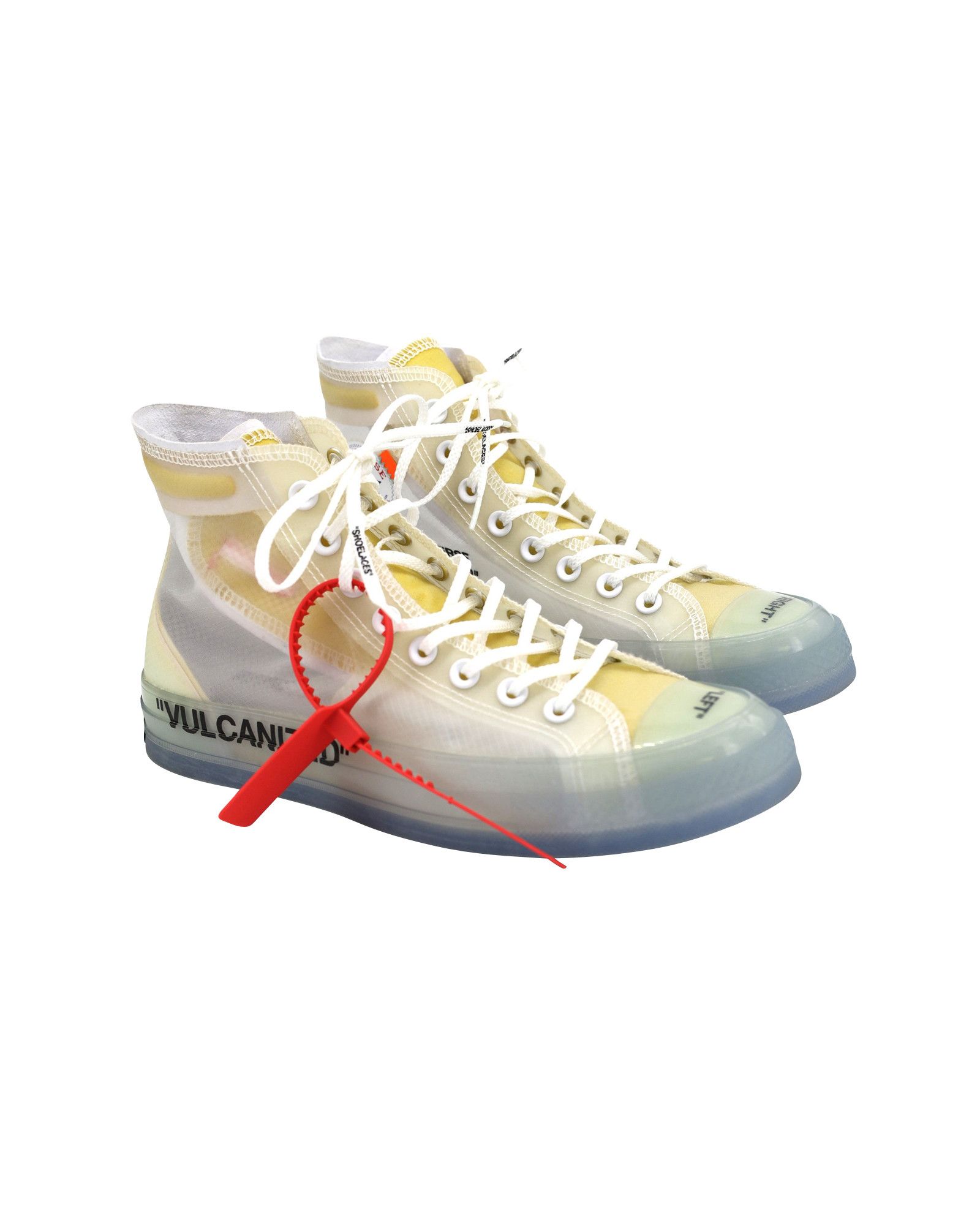 Off-White Off-White x Converse Chuck 70 "Vulcanized" High-top Sneakers Size US 8.5 / EU 41-42 - 3 Thumbnail