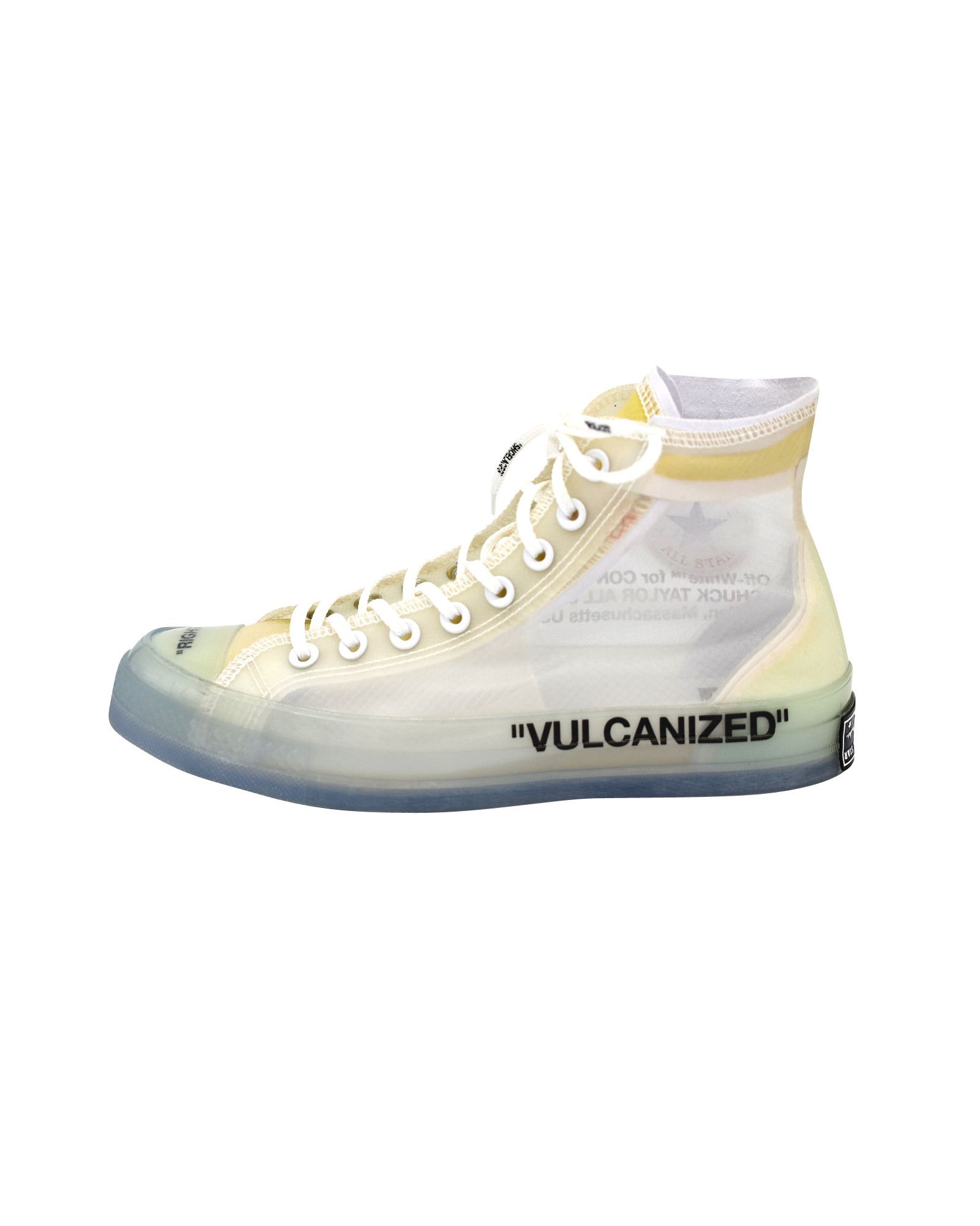 Off-White Off-White x Converse Chuck 70 "Vulcanized" High-top Sneakers Size US 8.5 / EU 41-42 - 2 Thumbnail