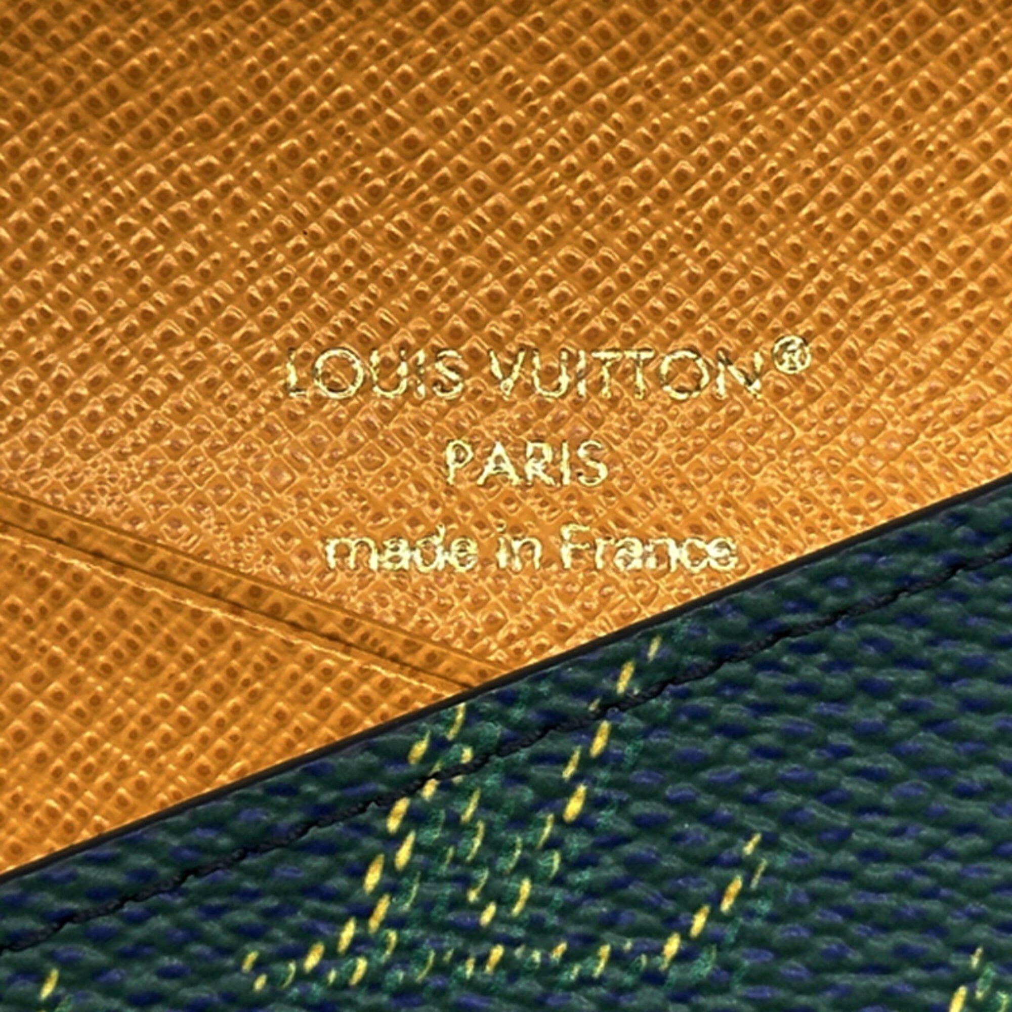Louis Vuitton Louis Vuitton Business Card Holder/Card Case Monogram Heritage Women's Men's Brand Portecarte Slim Navy Green M25796 Size ONE SIZE - 5 Thumbnail