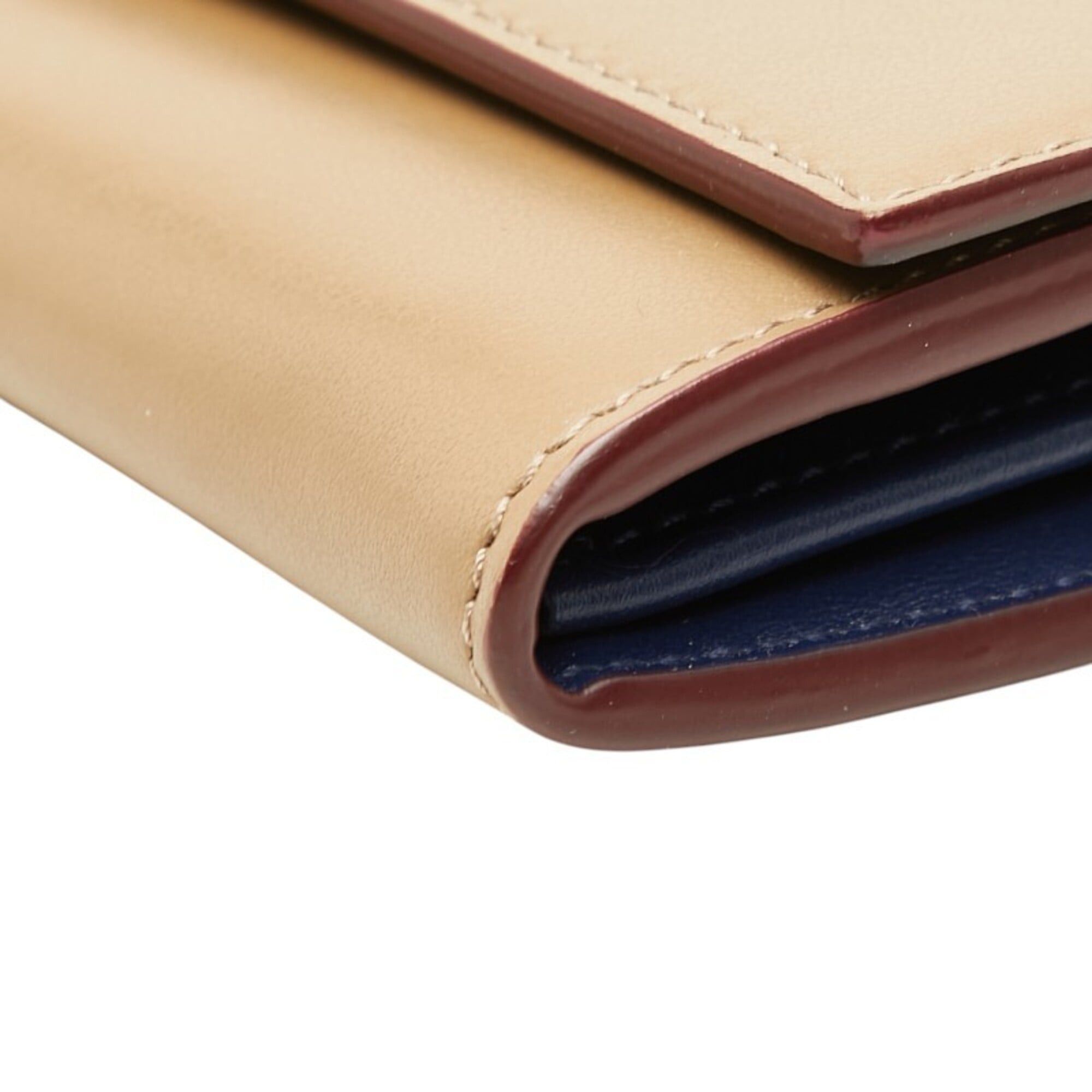Fendi Fendi Peekaboo Long Wallet 8M0377 Brown Leather Women's FENDI Size ONE SIZE - 4 Thumbnail