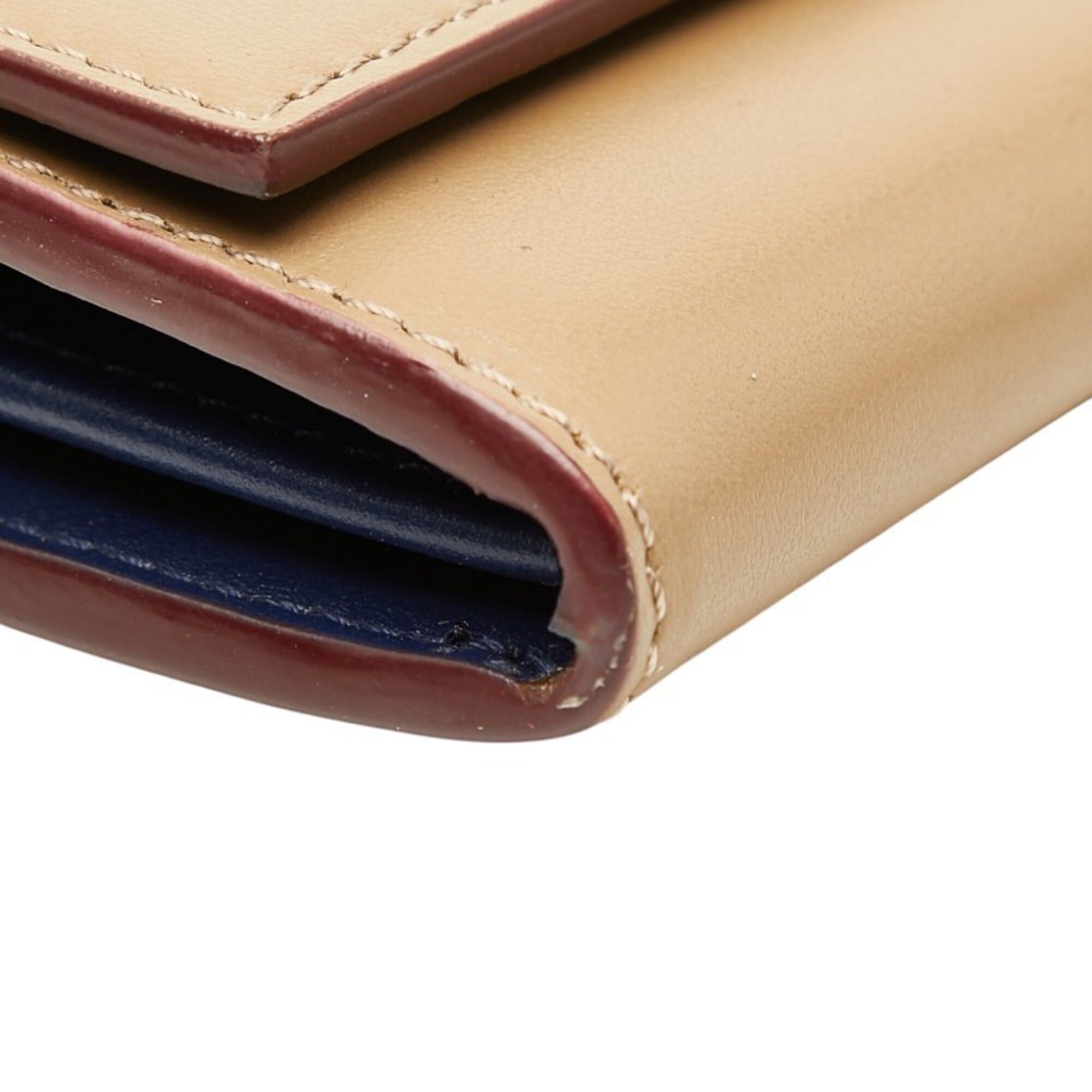 Fendi Fendi Peekaboo Long Wallet 8M0377 Brown Leather Women's FENDI Size ONE SIZE - 5 Thumbnail
