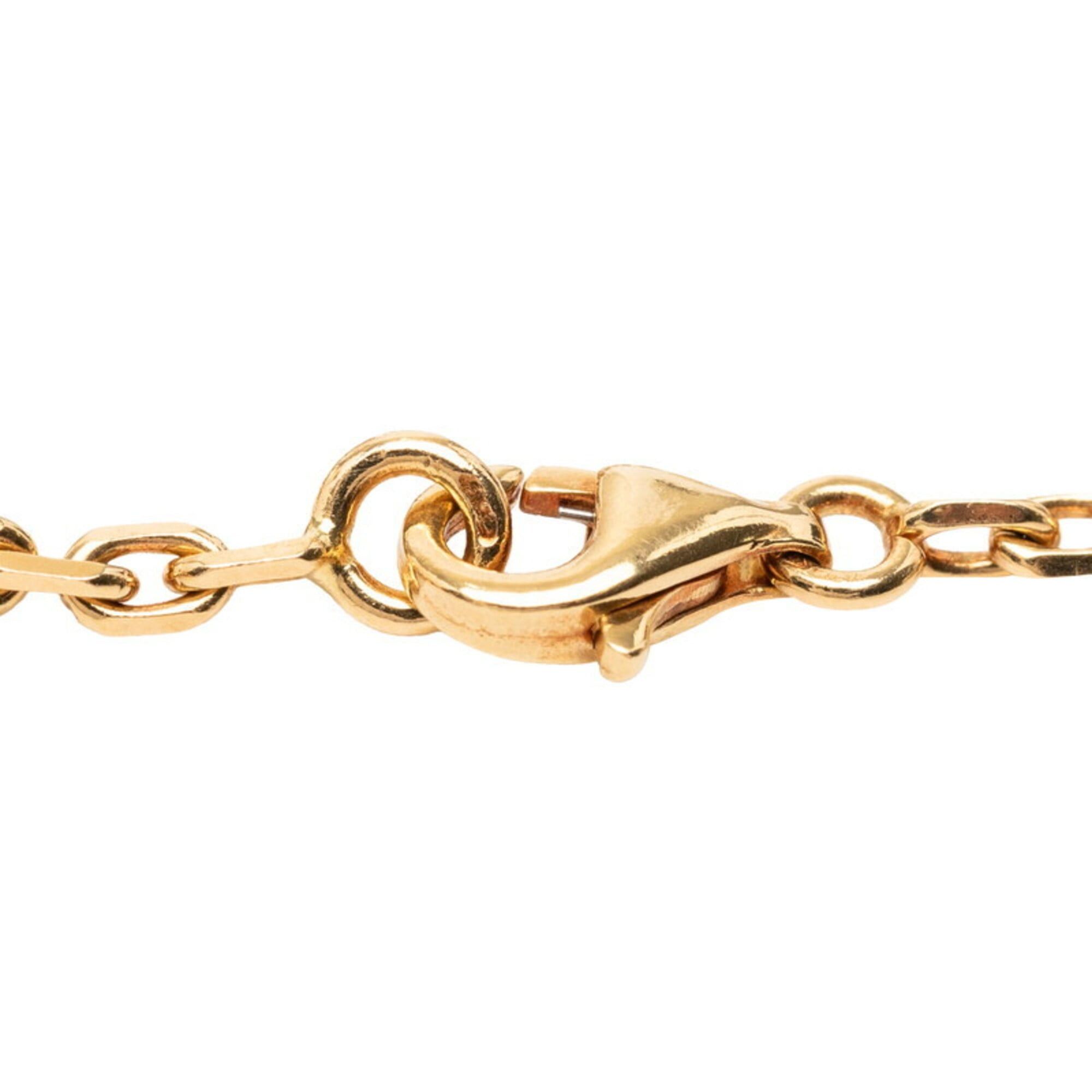 Van Cleef & Arpels Van Cleef & Arpels Vintage Alhambra Necklace, 10 Motifs, Onyx, 18K Yellow Gold (750), Women's Necklace Size ONE SIZE - 4 Thumbnail
