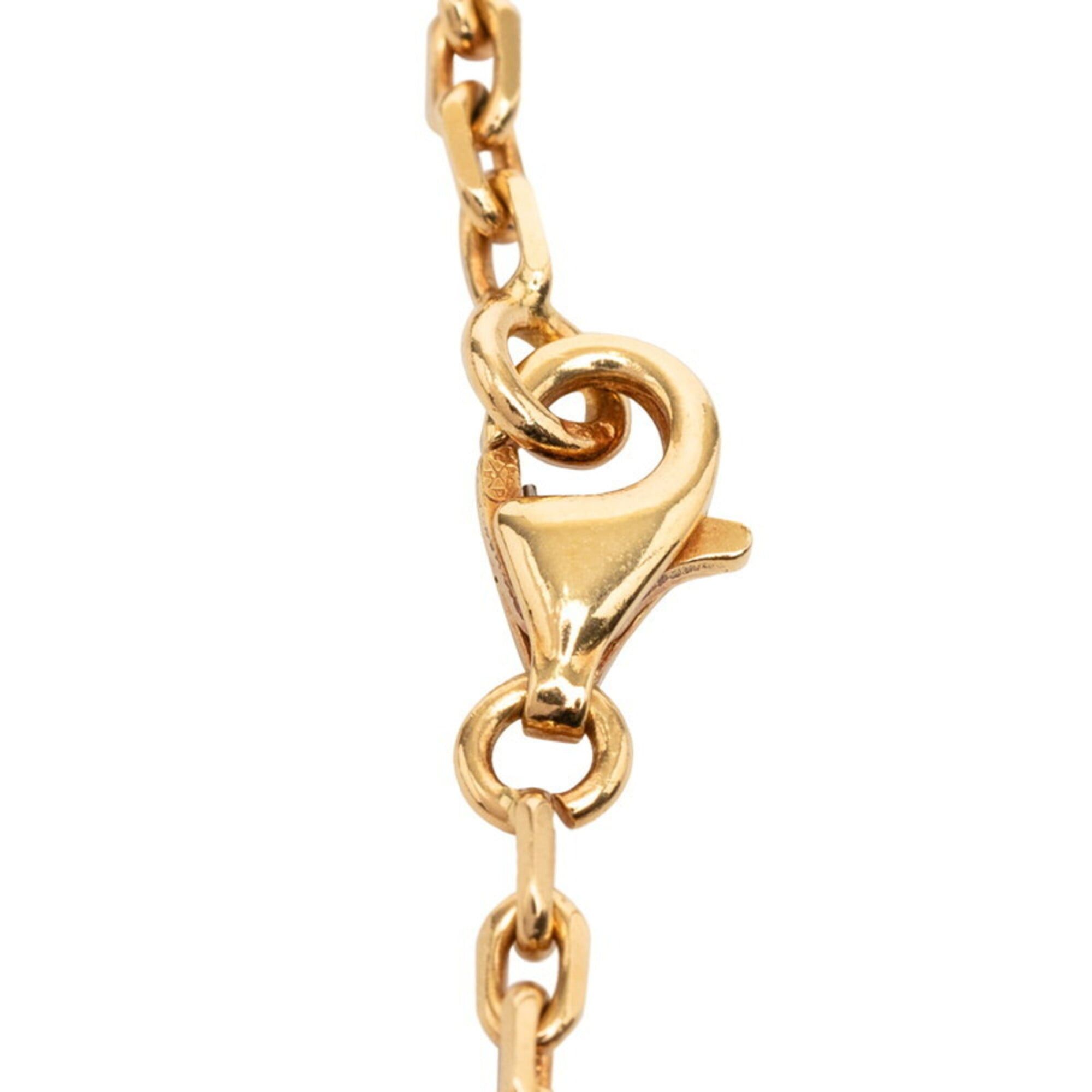 Van Cleef & Arpels Van Cleef & Arpels Vintage Alhambra Necklace, 10 Motifs, Onyx, 18K Yellow Gold (750), Women's Necklace Size ONE SIZE - 5 Thumbnail
