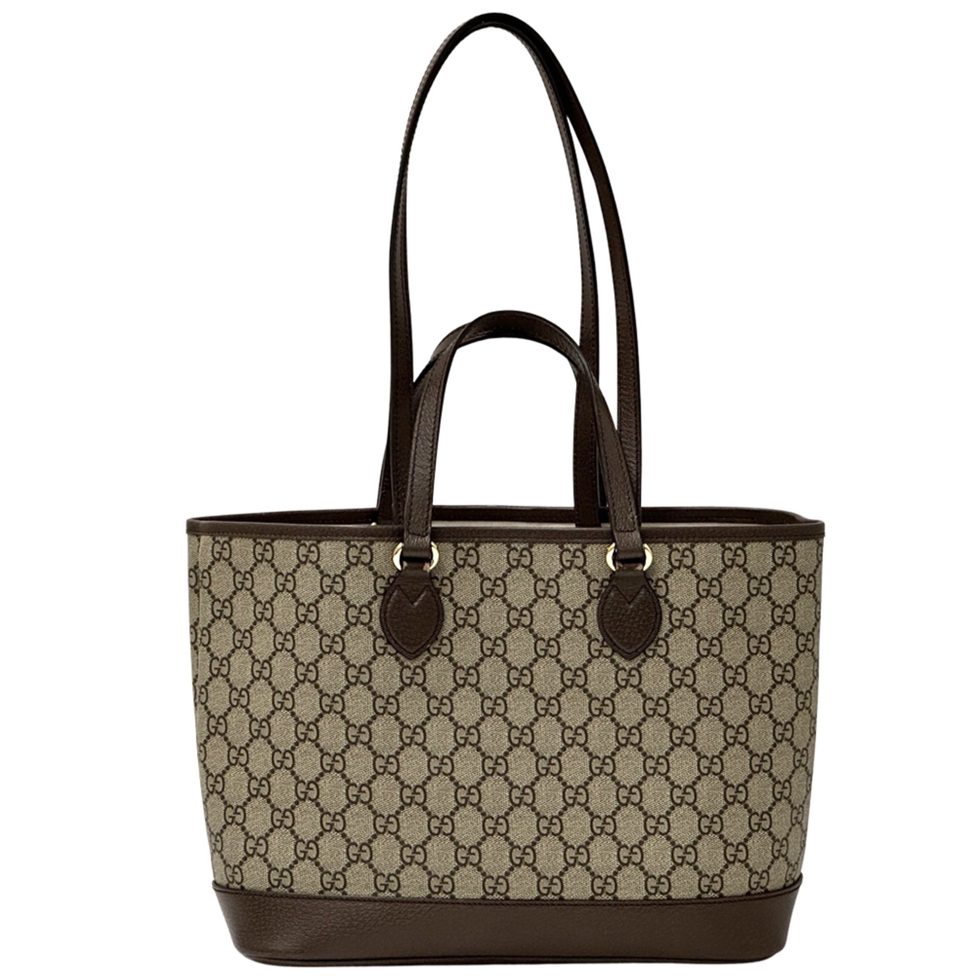 Gucci Gucci Women's Handbag, GG Supreme Petite Marmont Tote Bag, Brown, Shoulder Bag Size ONE SIZE - 2 Thumbnail