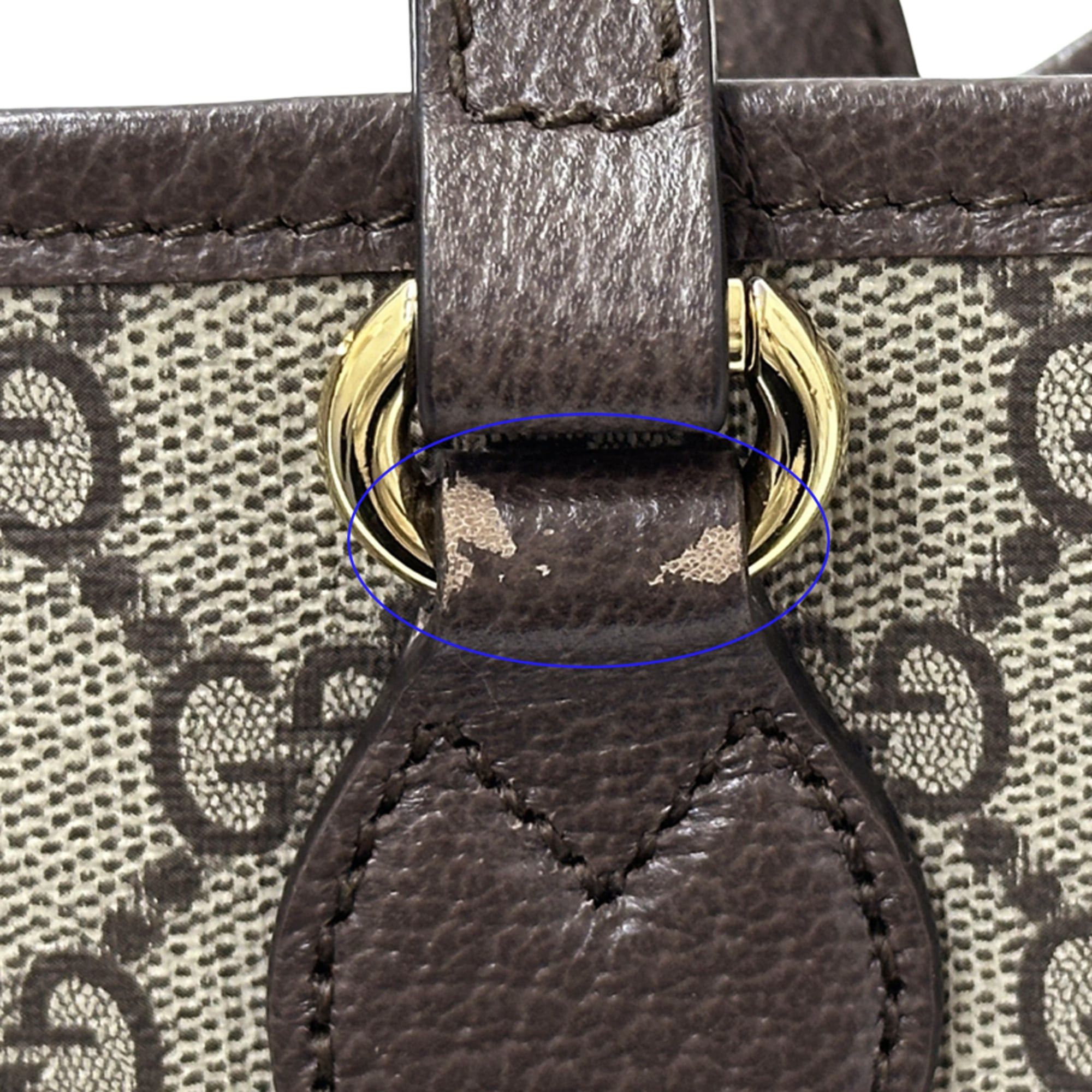 Gucci Gucci Women's Handbag, GG Supreme Petite Marmont Tote Bag, Brown, Shoulder Bag Size ONE SIZE - 13 Thumbnail