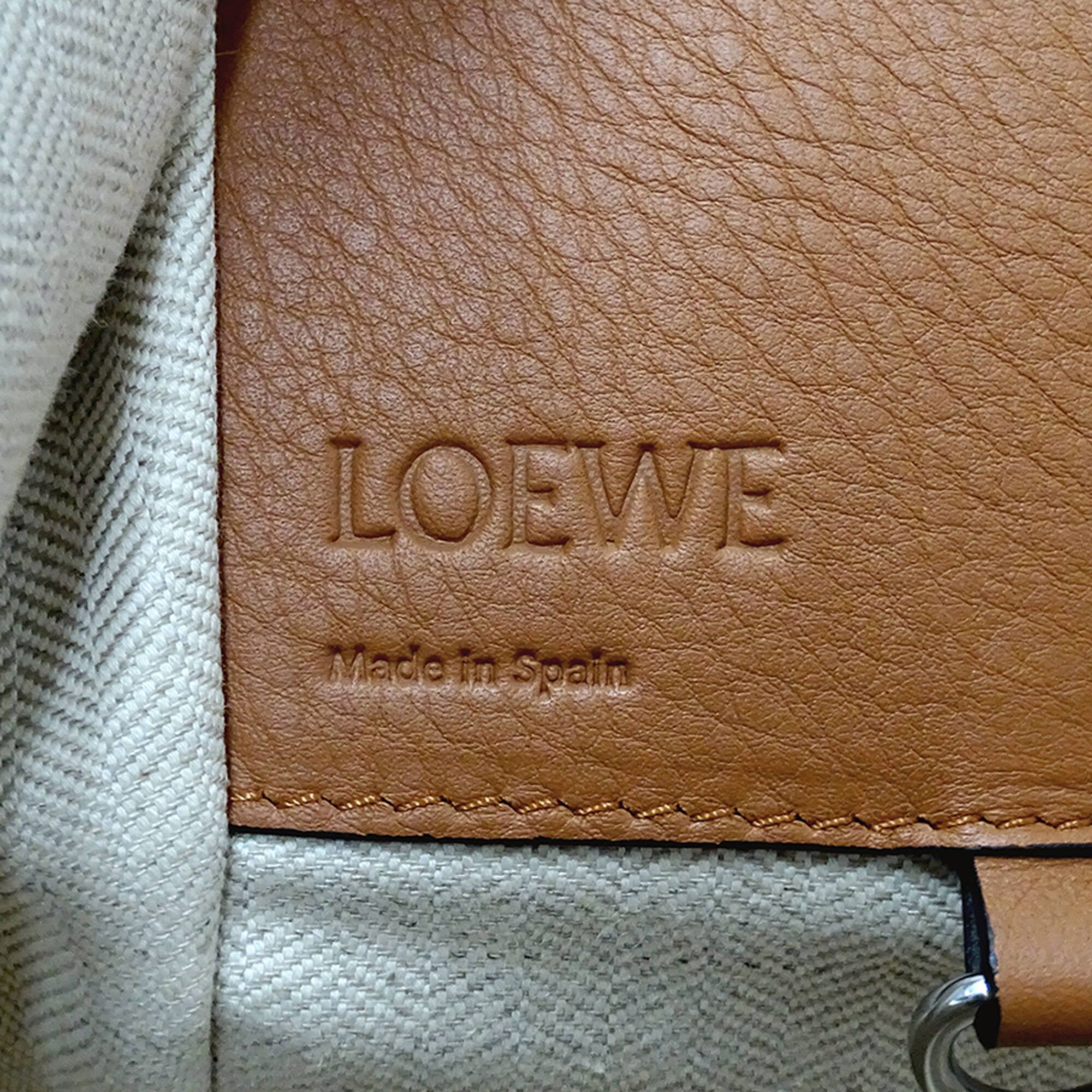 Loewe Loewe handbag for women, brand name, handbag/shoulder bag, 2-way, Hammock Mini, leather, brown, black, white striped. Size ONE SIZE - 6 Thumbnail