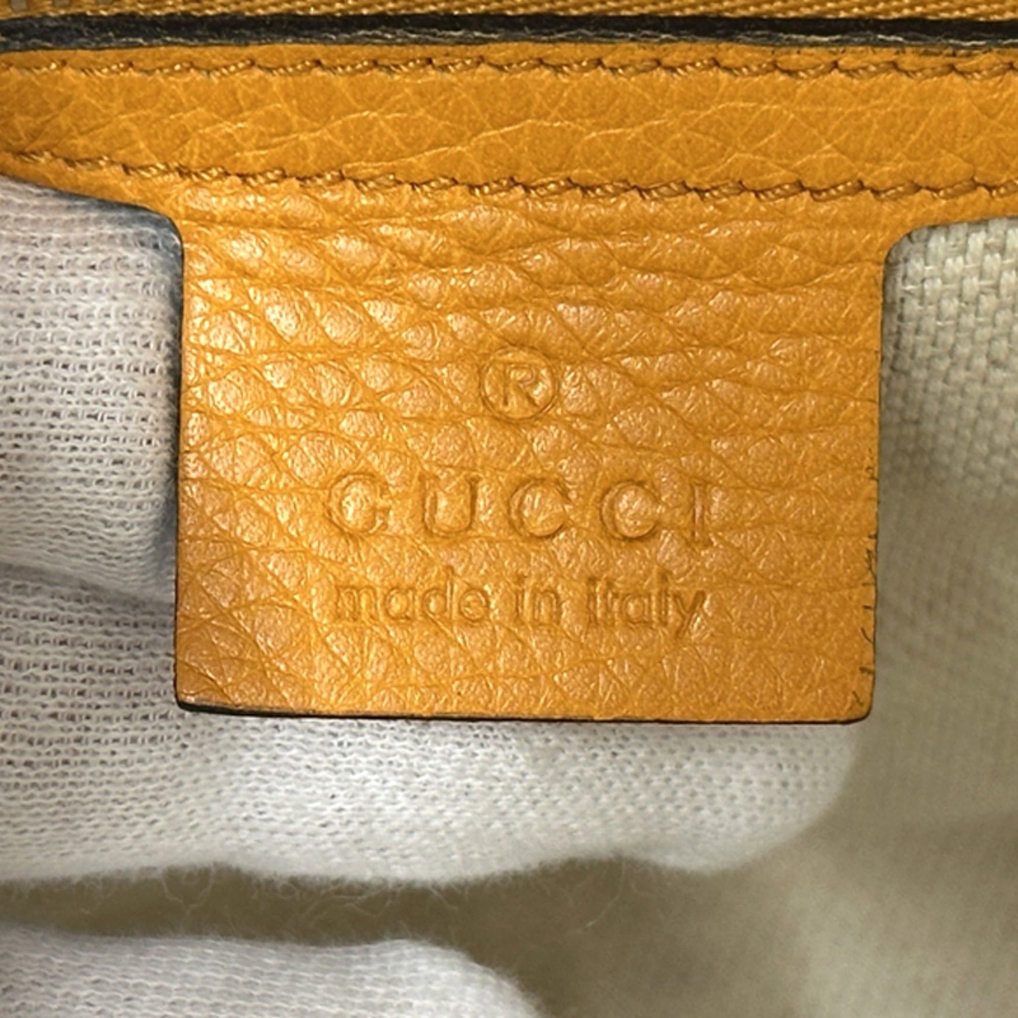 Gucci Gucci Soho handbag for women, 2-way leather handbag/shoulder bag, orange, 369176, tote bag/crossbody bag. Size ONE SIZE - 5 Thumbnail