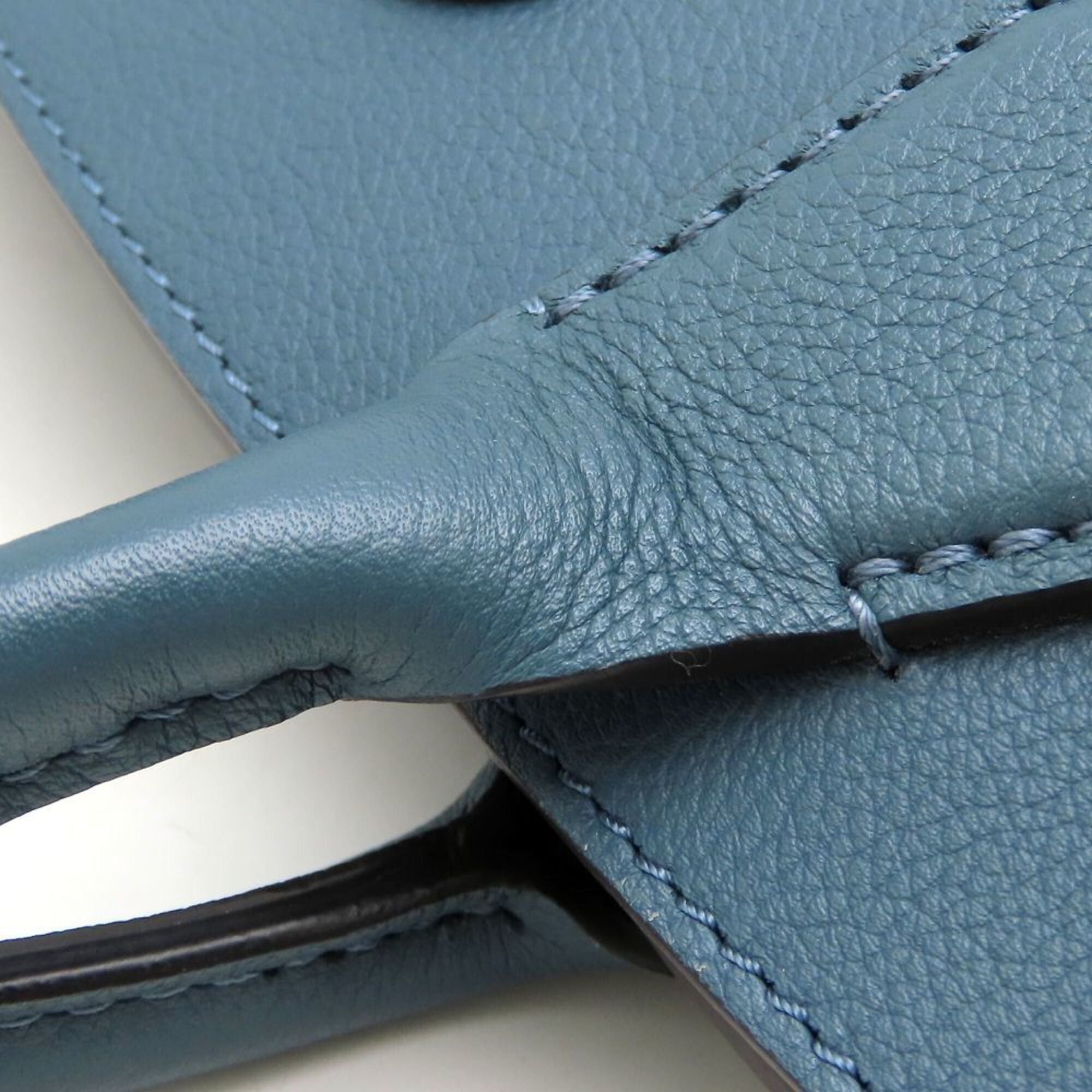 Louis Vuitton LOUIS VUITTON Steamer MM 2023SS M21249 2-Way Handbag Blue Denim Grain Leather Women's 353219 Size ONE SIZE - 20 Thumbnail