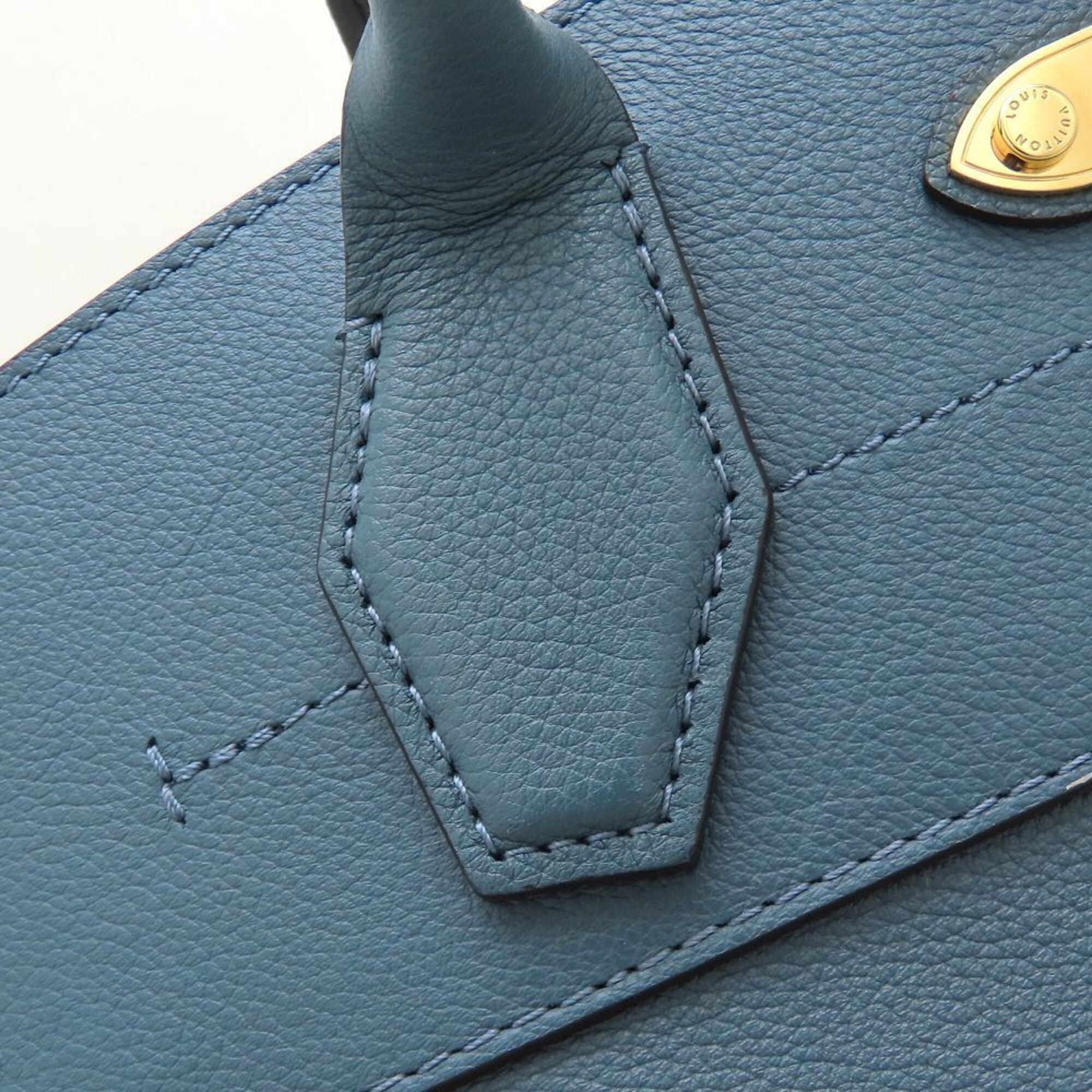 Louis Vuitton LOUIS VUITTON Steamer MM 2023SS M21249 2-Way Handbag Blue Denim Grain Leather Women's 353219 Size ONE SIZE - 19 Thumbnail
