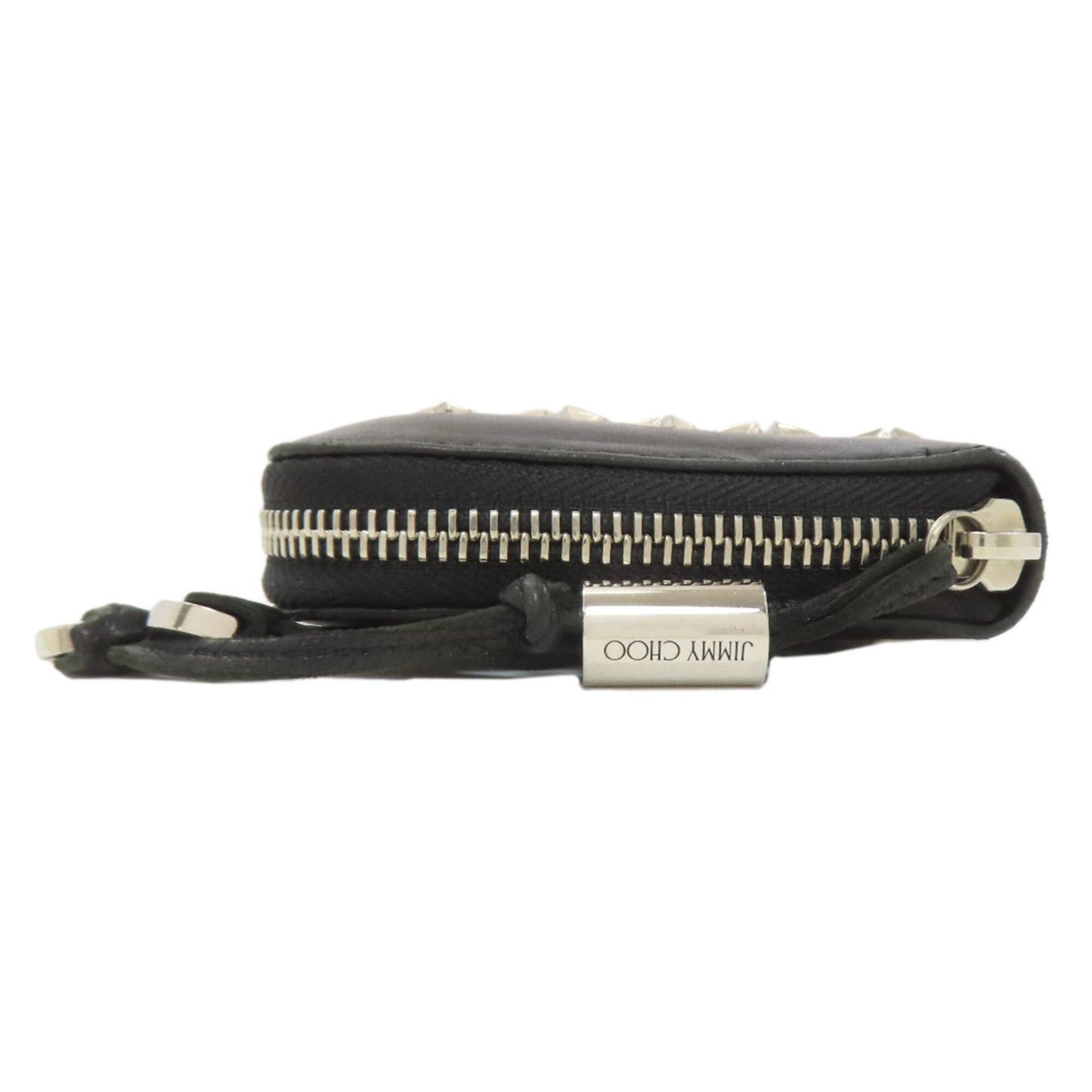 Jimmy Choo Jimmy Choo Star Motif Round Zip Long Wallet Leather Women's Size ONE SIZE - 3 Thumbnail