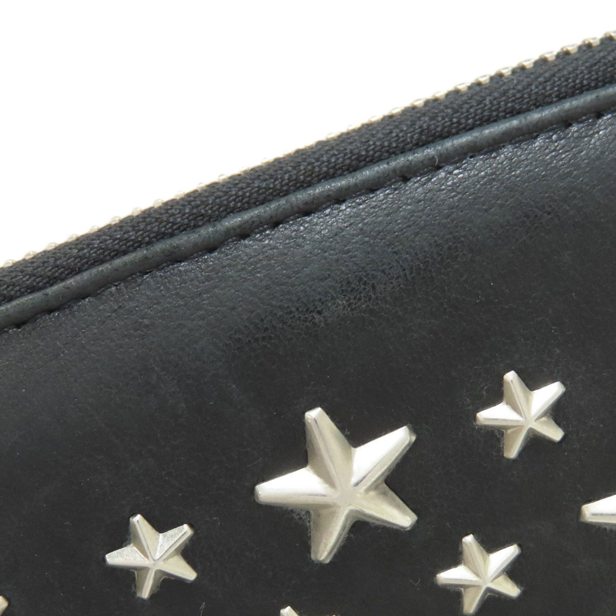 Jimmy Choo Jimmy Choo Star Motif Round Zip Long Wallet Leather Women's Size ONE SIZE - 14 Thumbnail