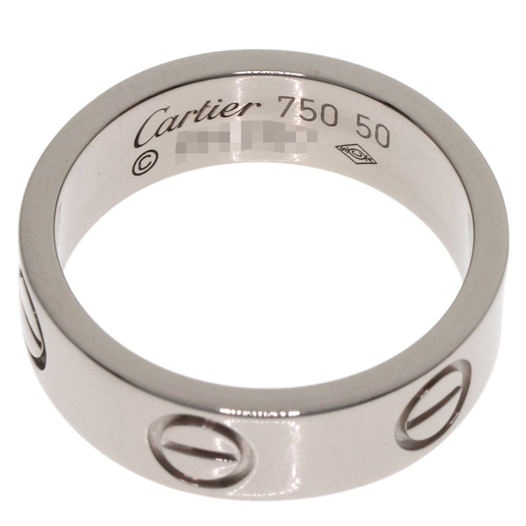 Cartier Cartier Love Ring #50, 18K White Gold, Women's Ring, CARTIER Size ONE SIZE - 4 Thumbnail