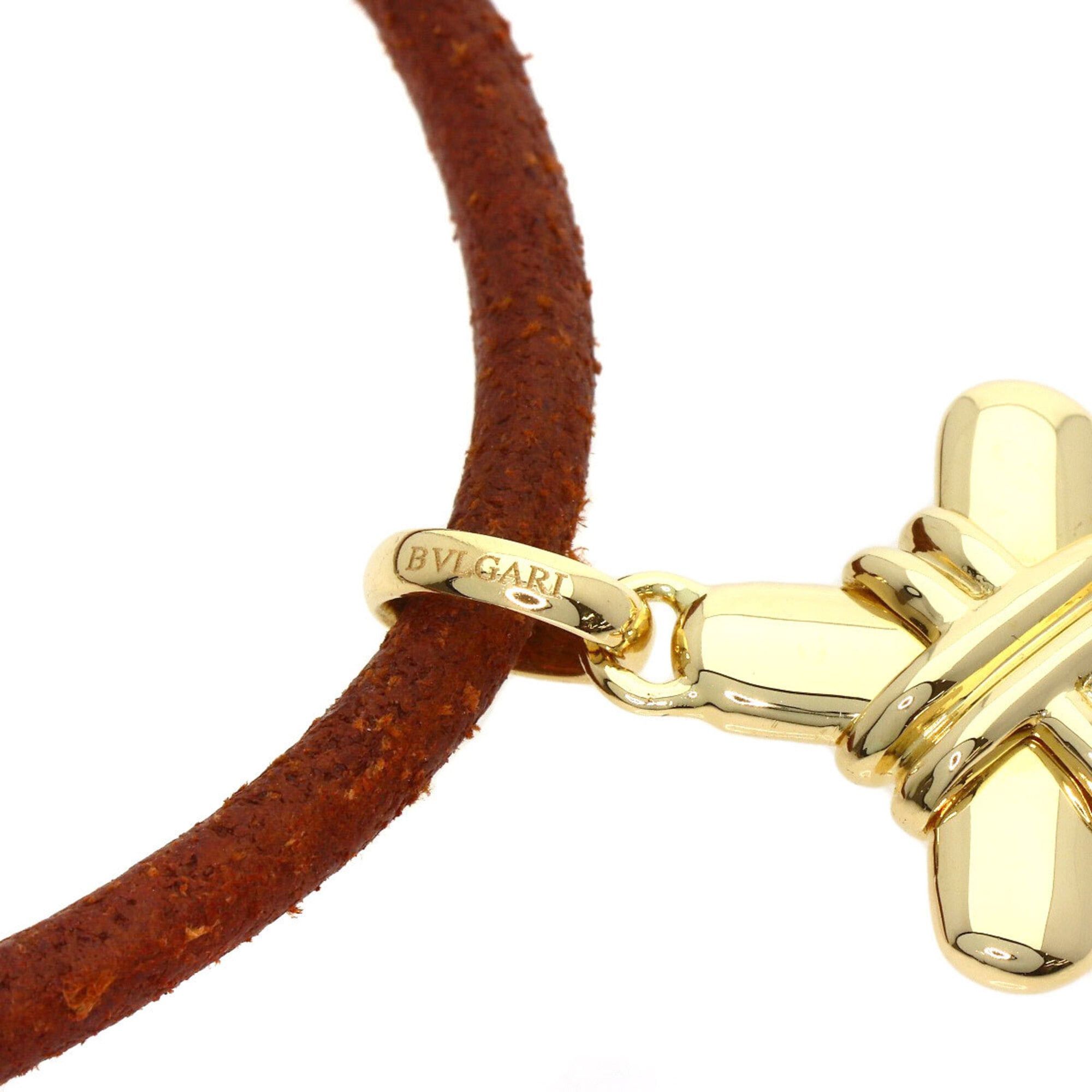 Bvlgari BVLGARI Cross Choker Necklace 18K Yellow Gold Women's Size ONE SIZE - 6 Thumbnail