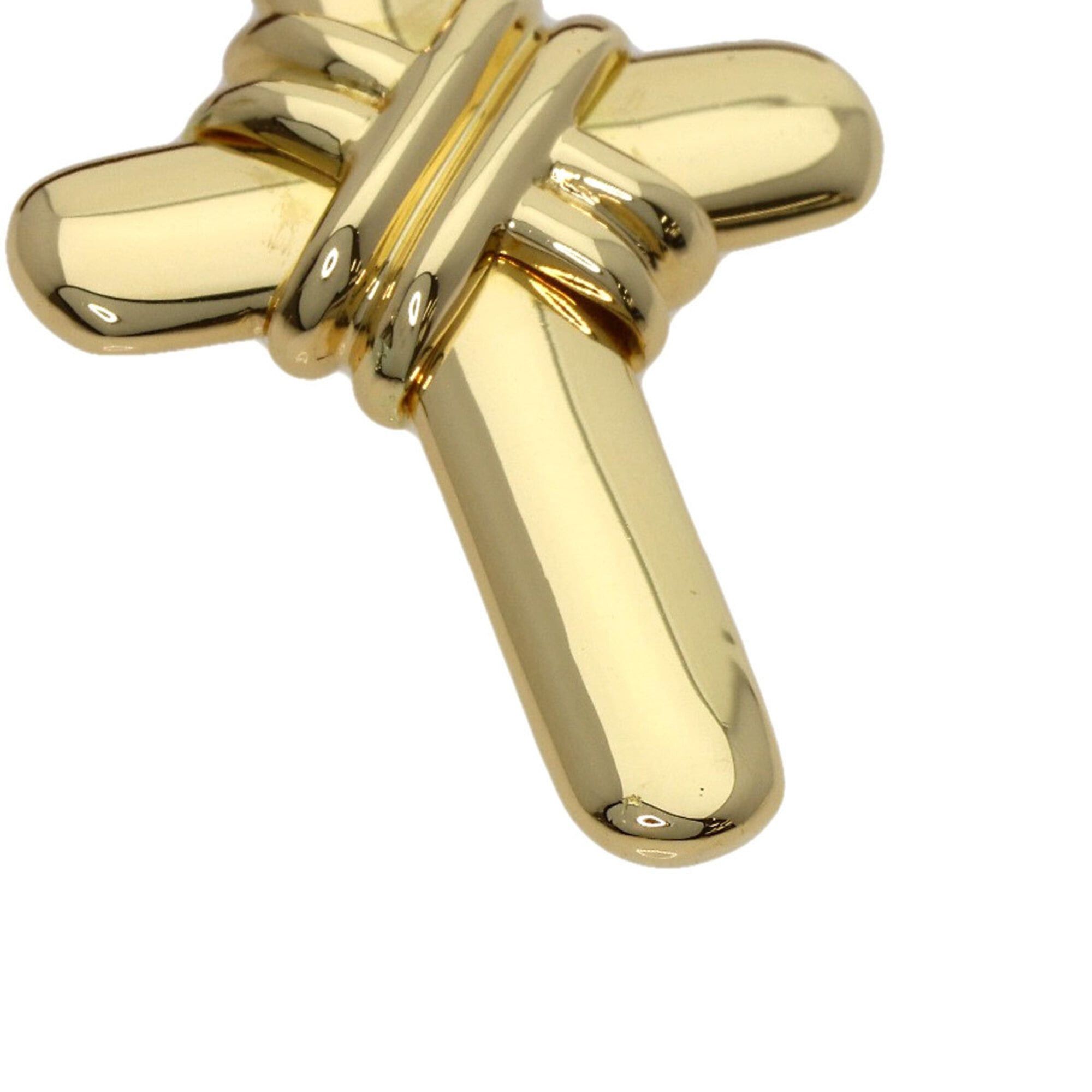 Bvlgari BVLGARI Cross Choker Necklace 18K Yellow Gold Women's Size ONE SIZE - 8 Thumbnail