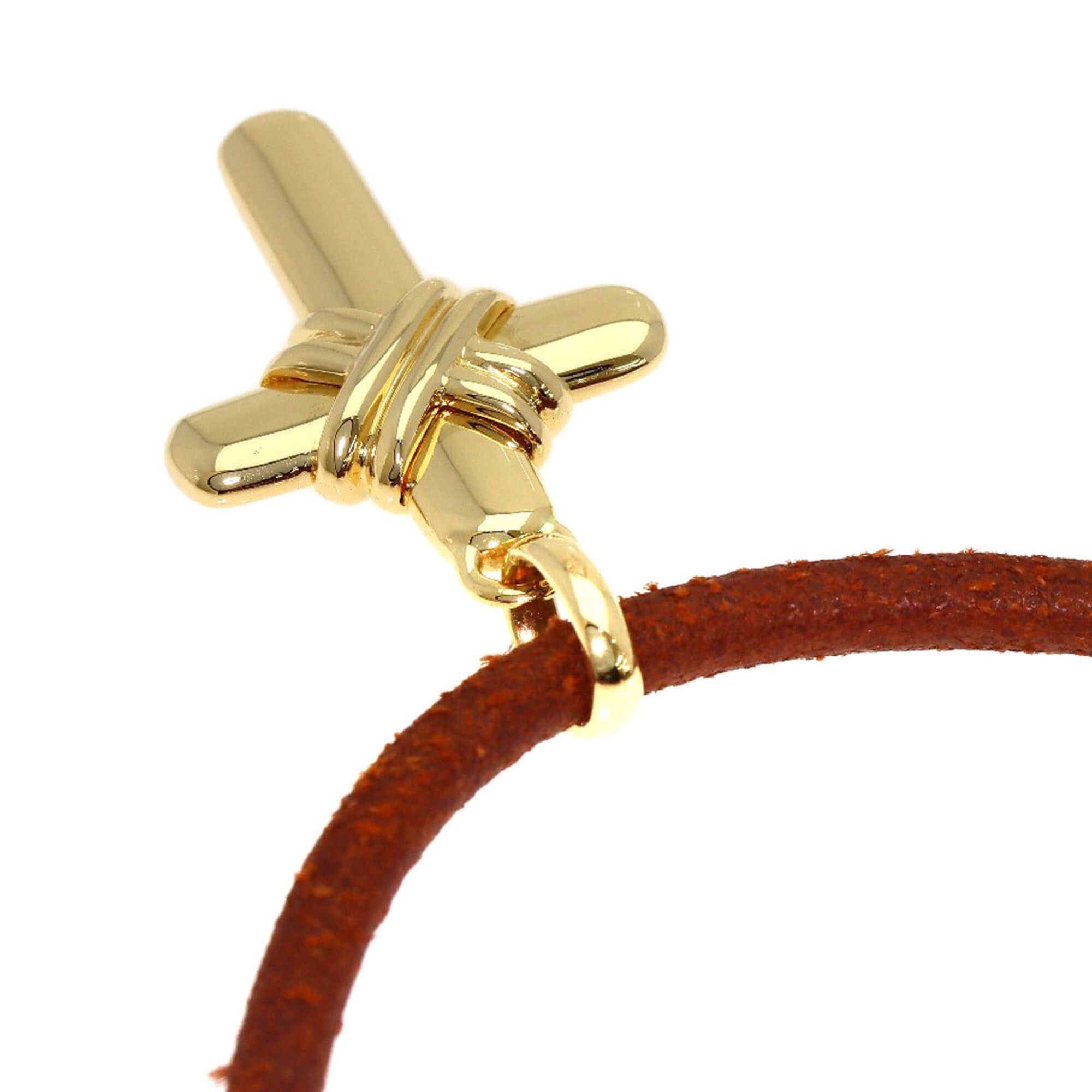 Bvlgari BVLGARI Cross Choker Necklace 18K Yellow Gold Women's Size ONE SIZE - 2 Thumbnail