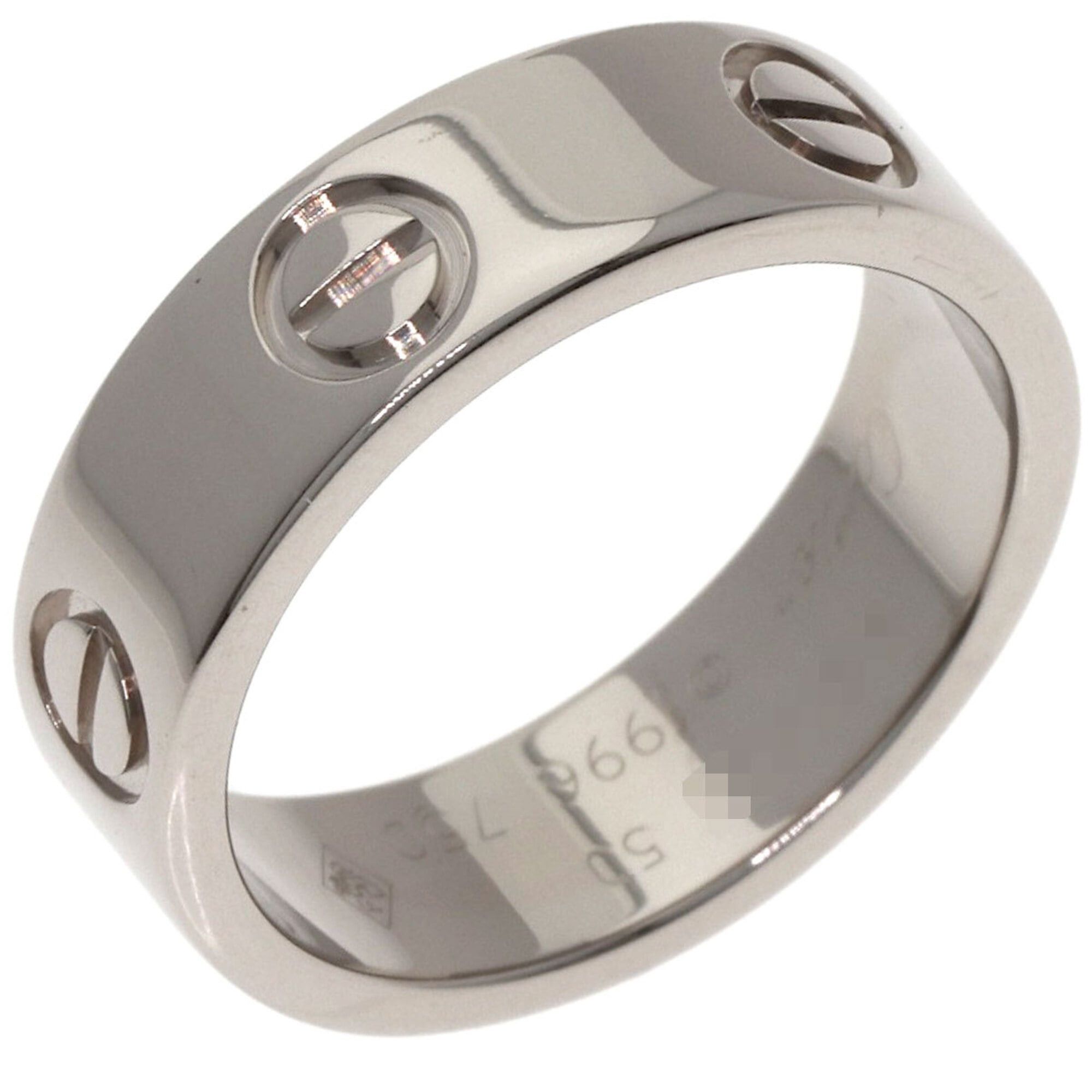 Cartier Cartier Love Ring #50, 18K White Gold, Women's Ring, CARTIER Size ONE SIZE - 2 Thumbnail