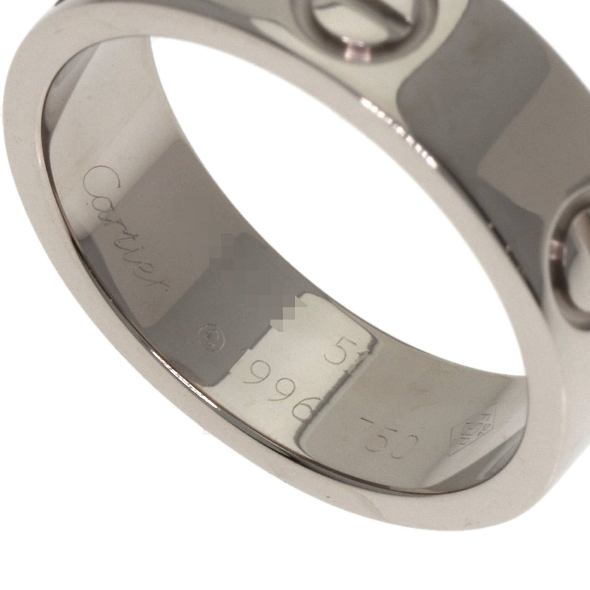 Cartier Cartier Love Ring #51, 18K White Gold, Women's Ring, CARTIER Size ONE SIZE - 5 Thumbnail