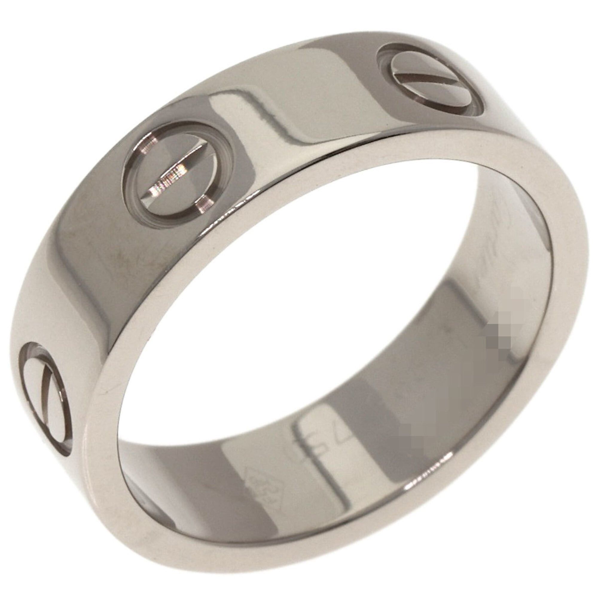Cartier Cartier Love Ring #51, 18K White Gold, Women's Ring, CARTIER Size ONE SIZE - 2 Thumbnail