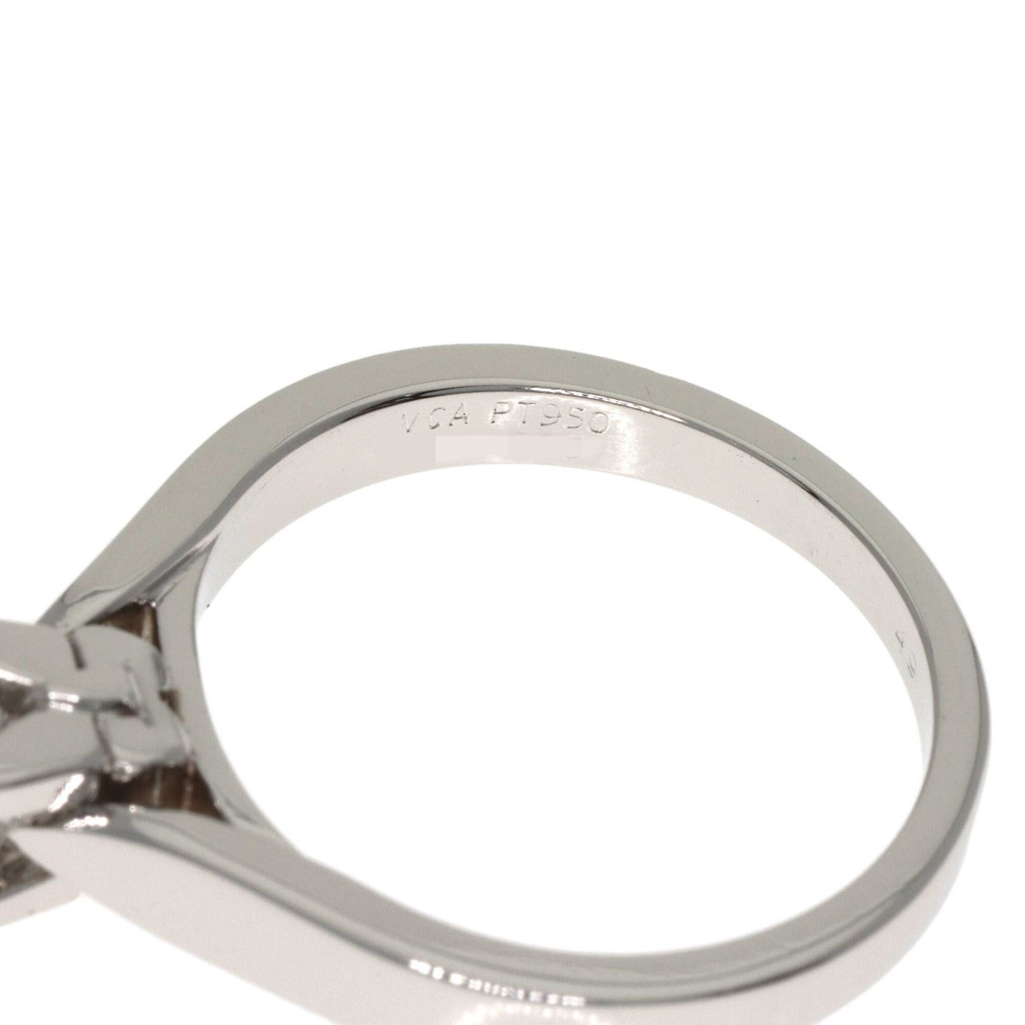 Van Cleef & Arpels Van Cleef & Arpels Papillon Diamond Ring, Size 49, VVS2 Clarity, Platinum PT950, Women's. Size ONE SIZE - 5 Thumbnail