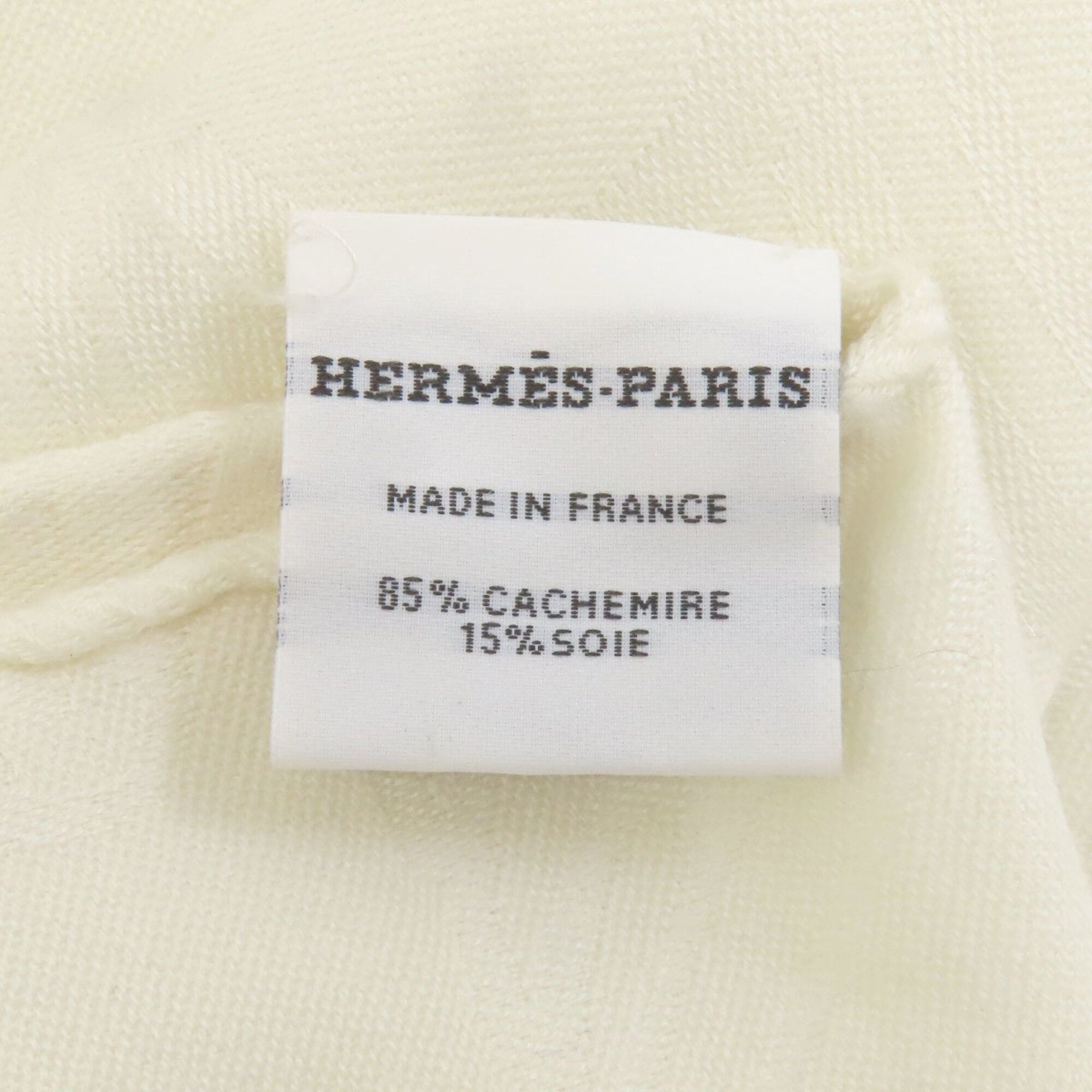 Hermes Hermes Logo Shawl Stole Cashmere Women's HERMES Size ONE SIZE - 4 Thumbnail