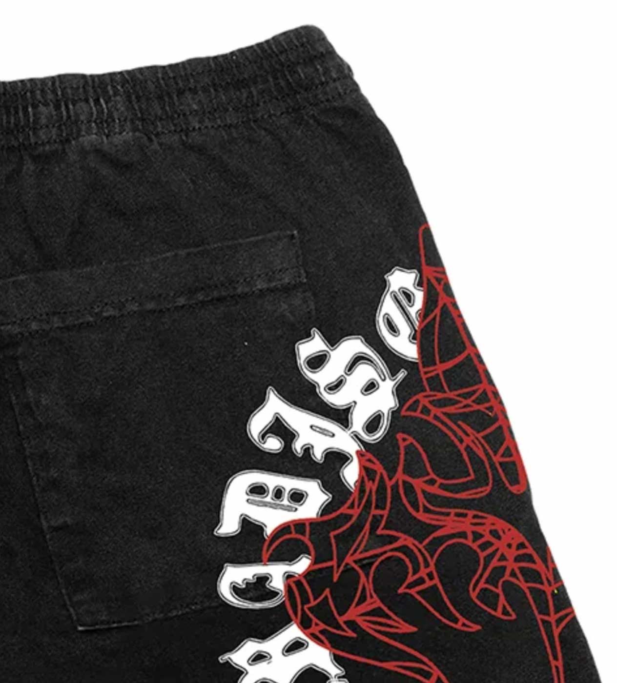 Revenge Web Cross Shorts Black Size US 36 / EU 52 - 3 Thumbnail