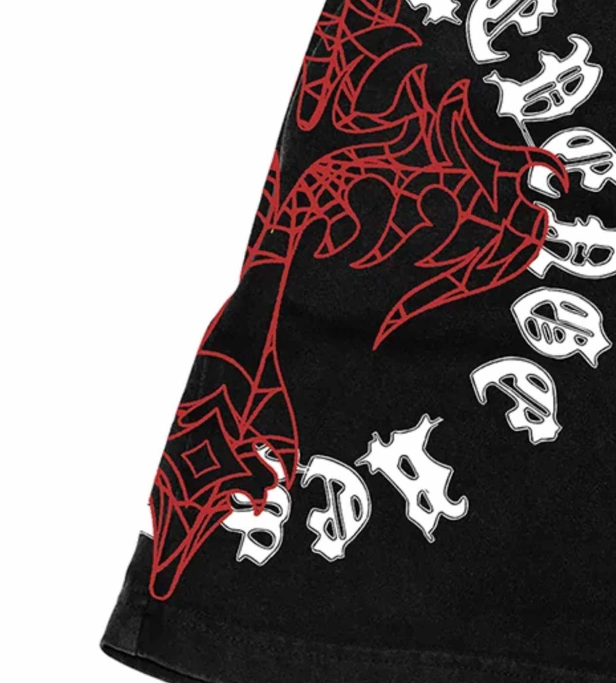 Revenge Web Cross Shorts Black Size US 36 / EU 52 - 4 Thumbnail