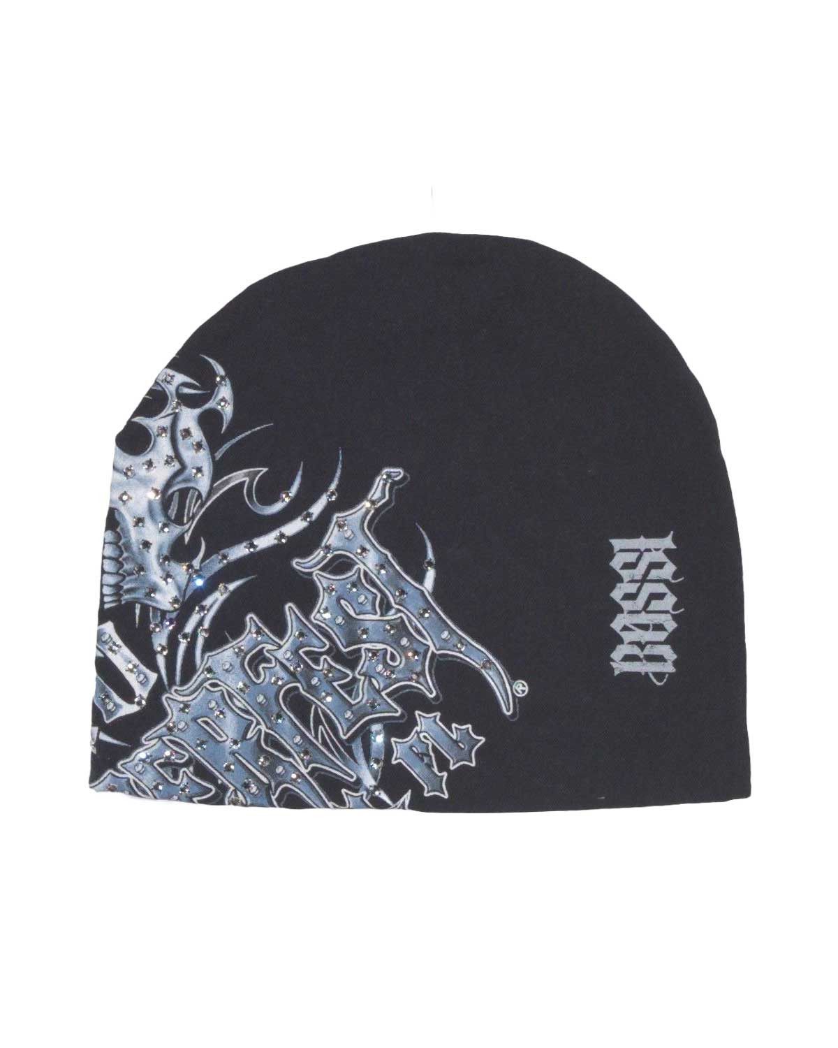 Hugo Boss Bossi Vintage Rhinestone Beanie Black Size ONE SIZE - 2 Thumbnail
