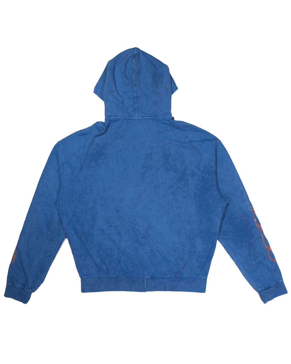 Hugo Boss Bossi Vintage Rhinestone Hoodie Blue/Orange Size US XXL / EU 58 / 5 - 2 Thumbnail