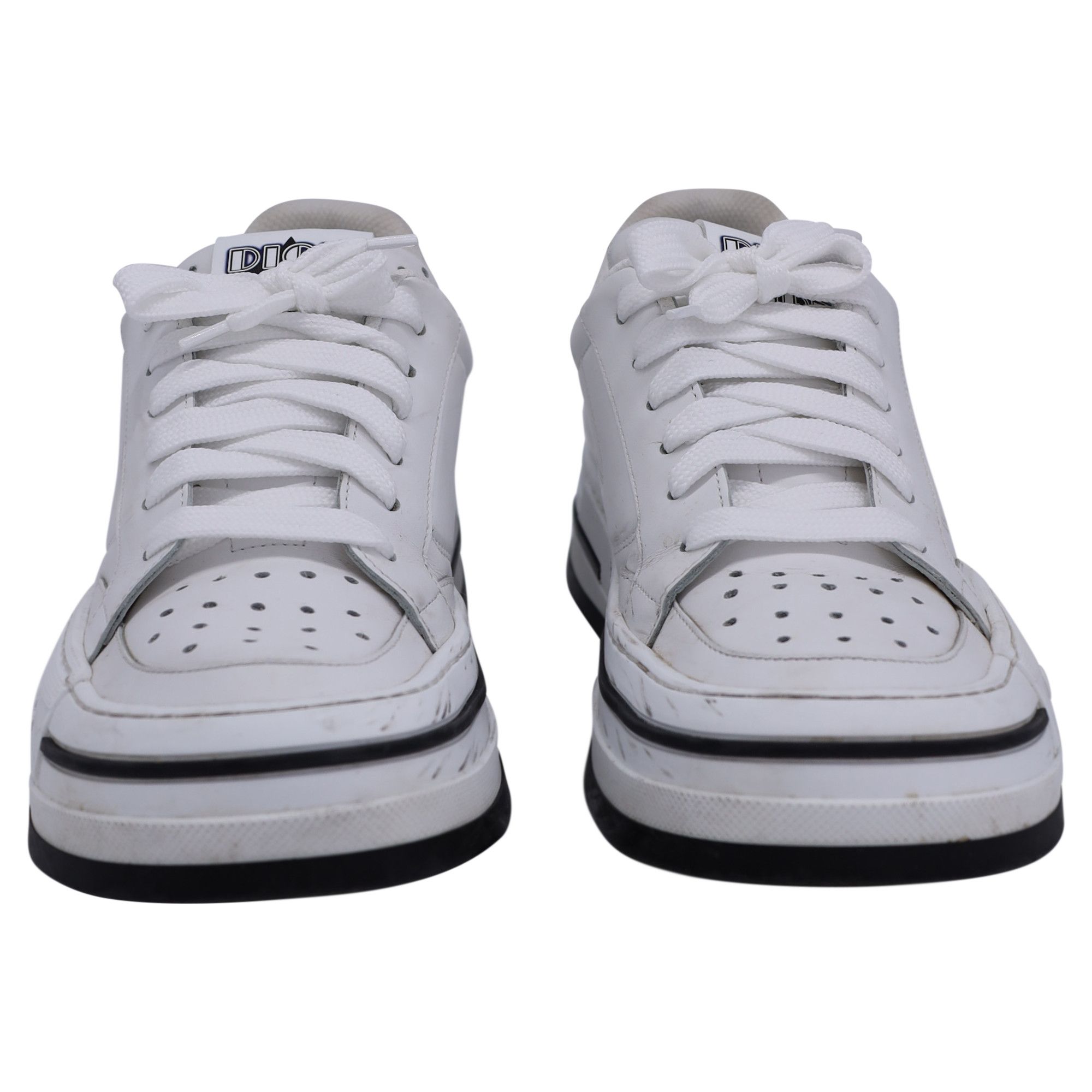 Dior Dior D-Freeway Low-Top Sneakers in White Leather Size US 6.5 / EU 39-40 - 3 Thumbnail