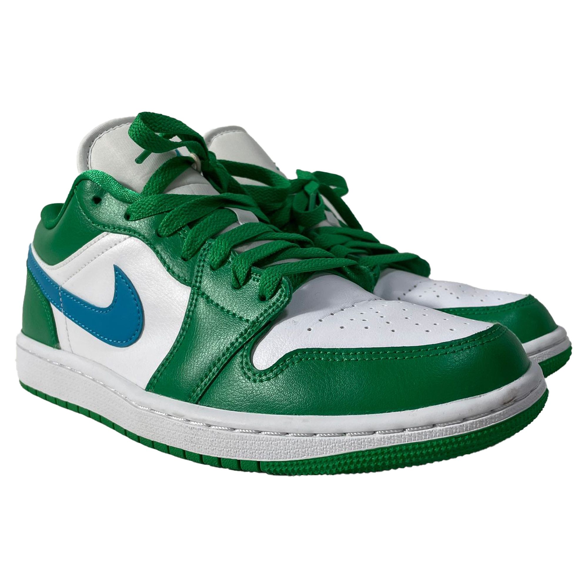 Nike Nike Jordan 1 Low Lucky Green/Aquatone Sneakers in Green Lea Size US 7.5 / EU 40-41 - 4 Thumbnail