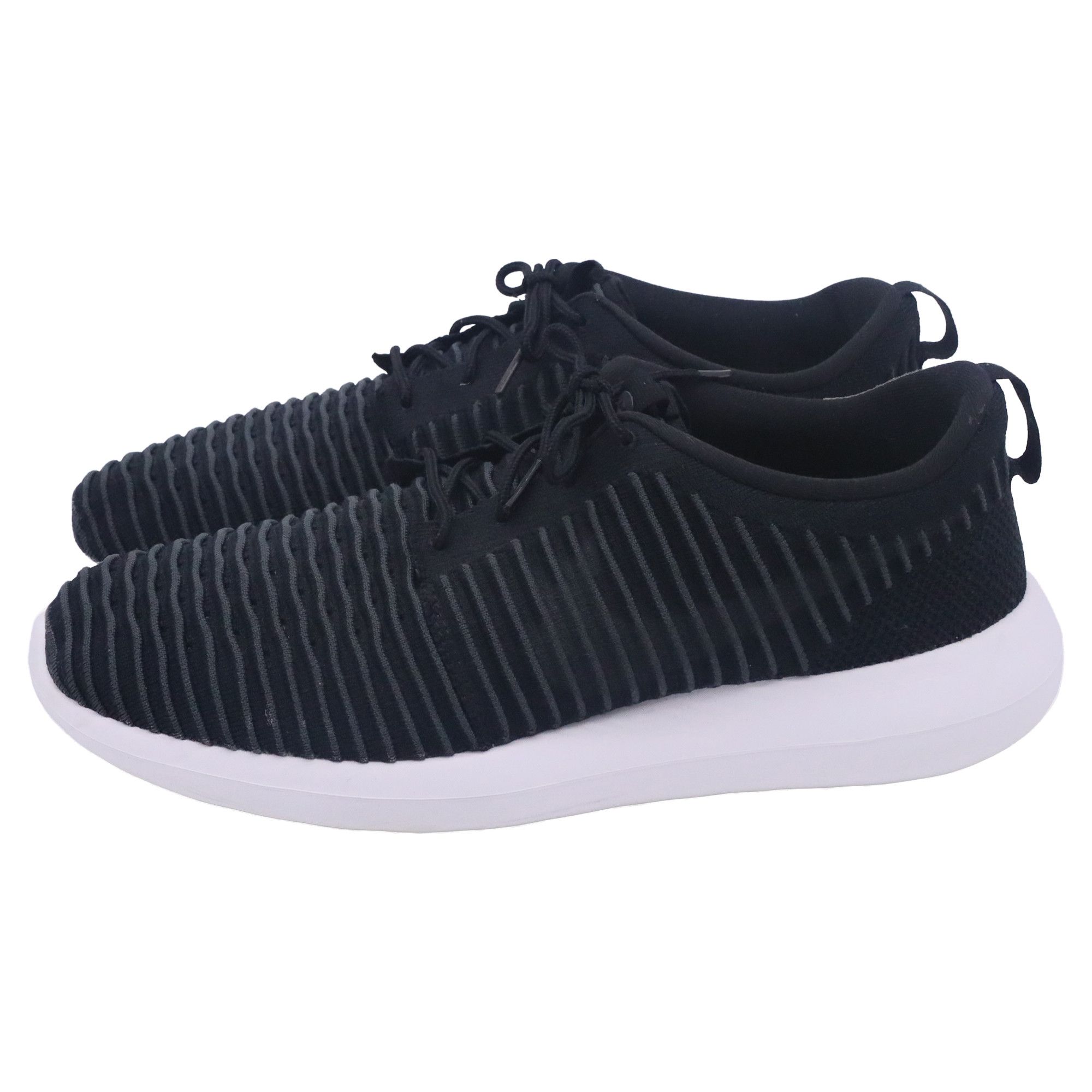 Nike Nike Roshe Two Flyknit Sneakers in Black Nylon Size US 12.5 / EU 45-46 - 4 Thumbnail