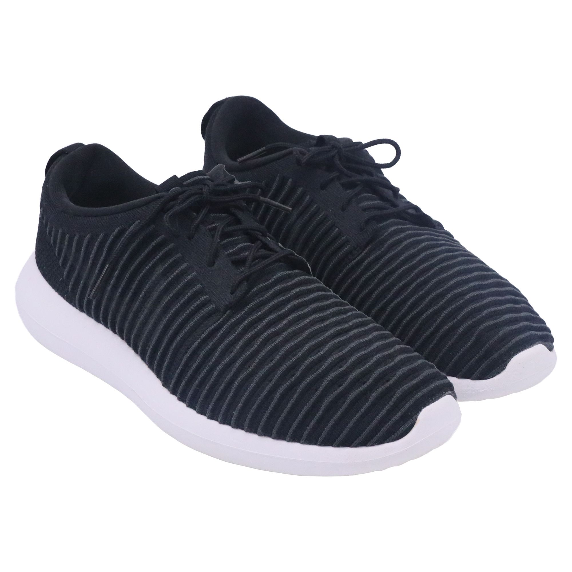 Nike Nike Roshe Two Flyknit Sneakers in Black Nylon Size US 12.5 / EU 45-46 - 3 Thumbnail