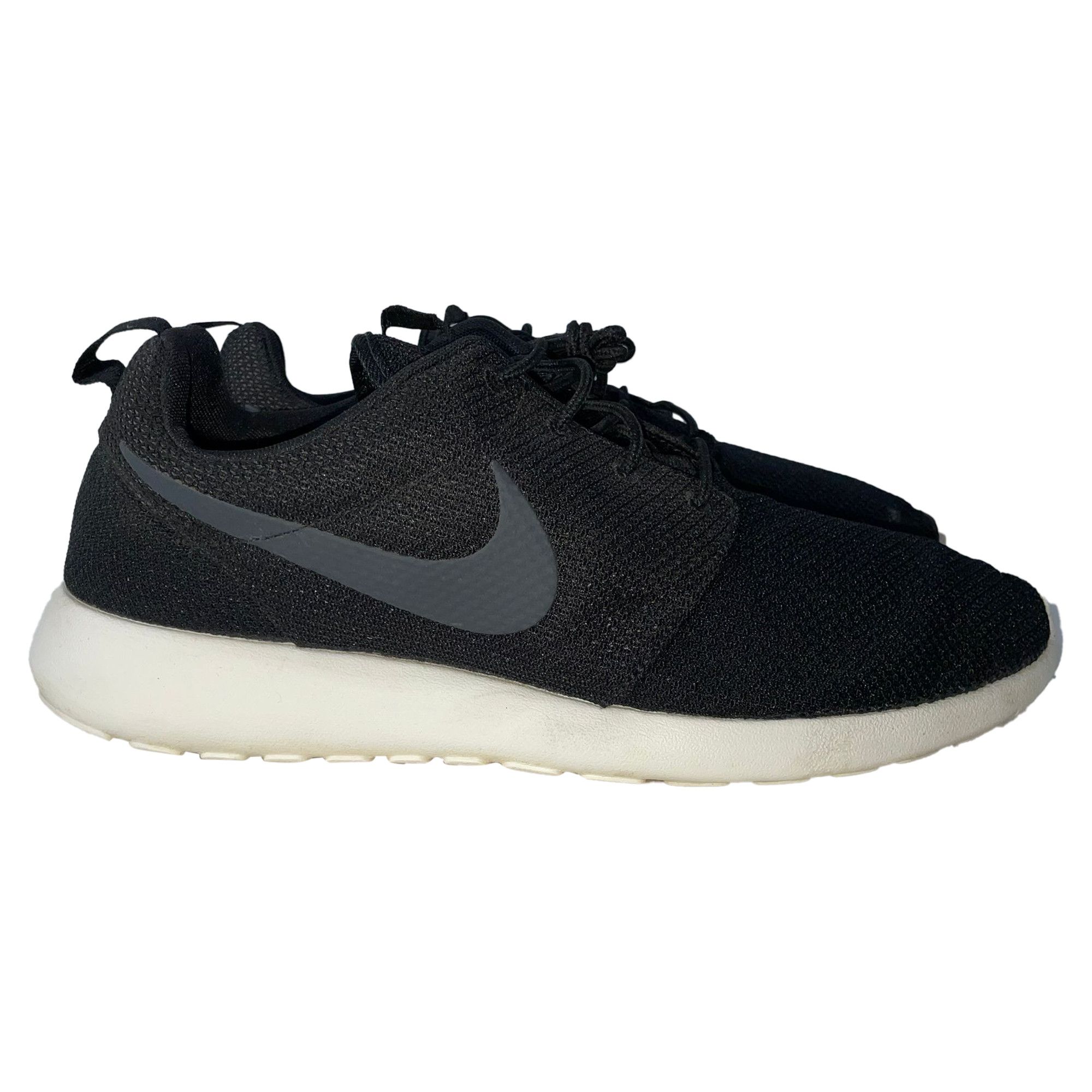 Nike Nike Roshe Running Sneakers in Black Polyester Size US 12.5 / EU 45-46 - 2 Thumbnail