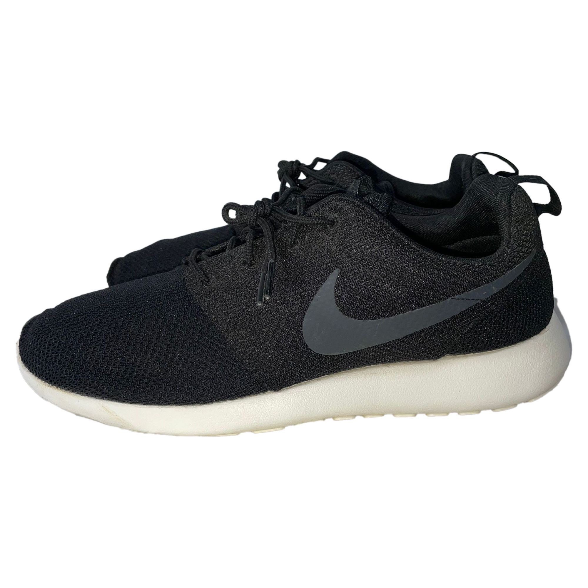 Nike Nike Roshe Running Sneakers in Black Polyester Size US 12.5 / EU 45-46 - 3 Thumbnail