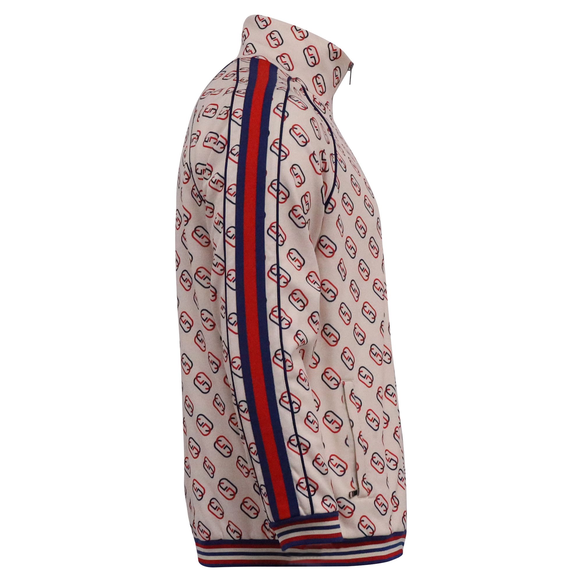 Gucci Gucci Striped Webbing Logo-Print Track Jacket in Multicolor Size US M / EU 48-50 / 2 - 3 Thumbnail