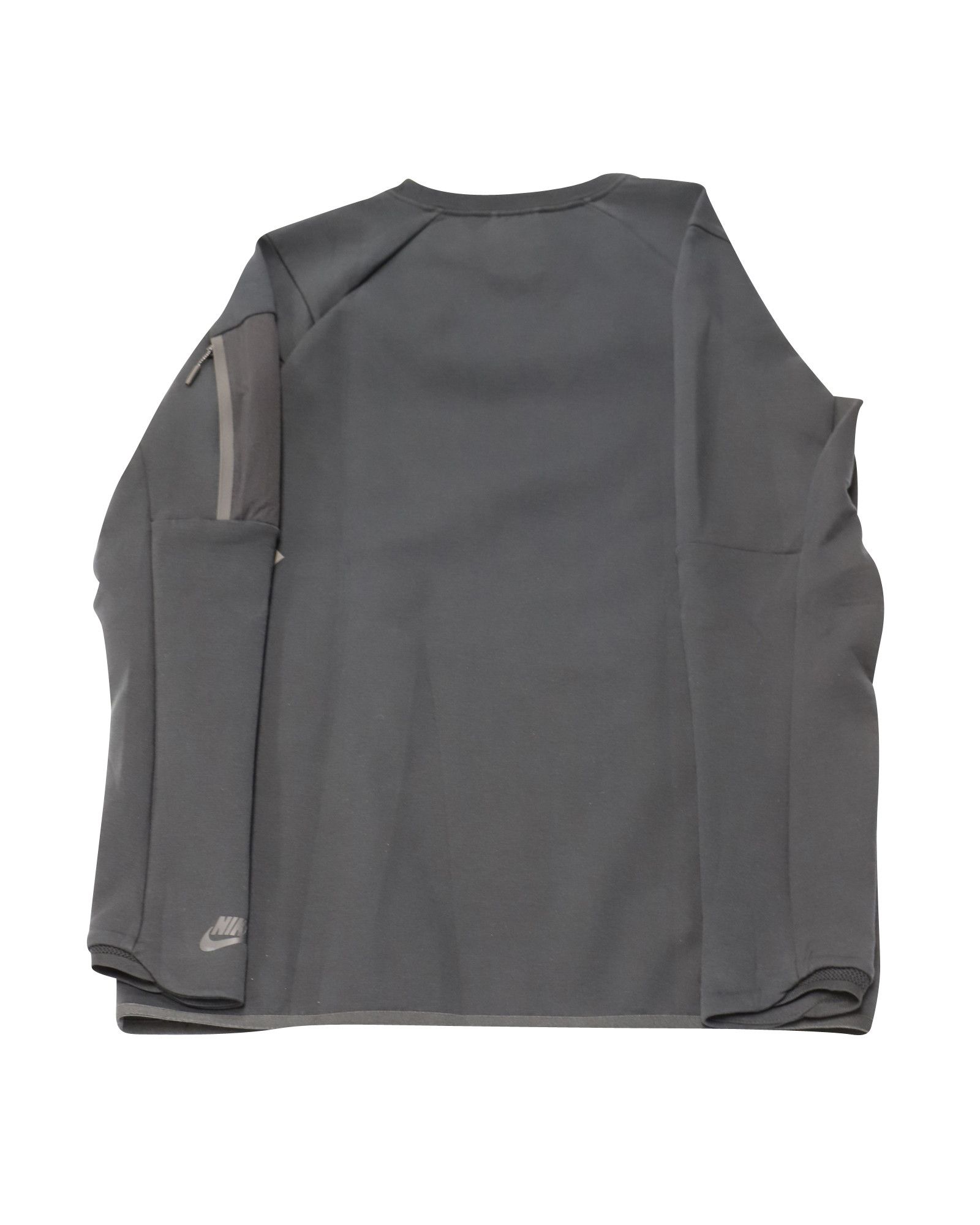 Nike Nike Tech Crewneck Sweatshirt with Shoulder Zipper in Black Size US S / EU 44-46 / 1 - 2 Thumbnail