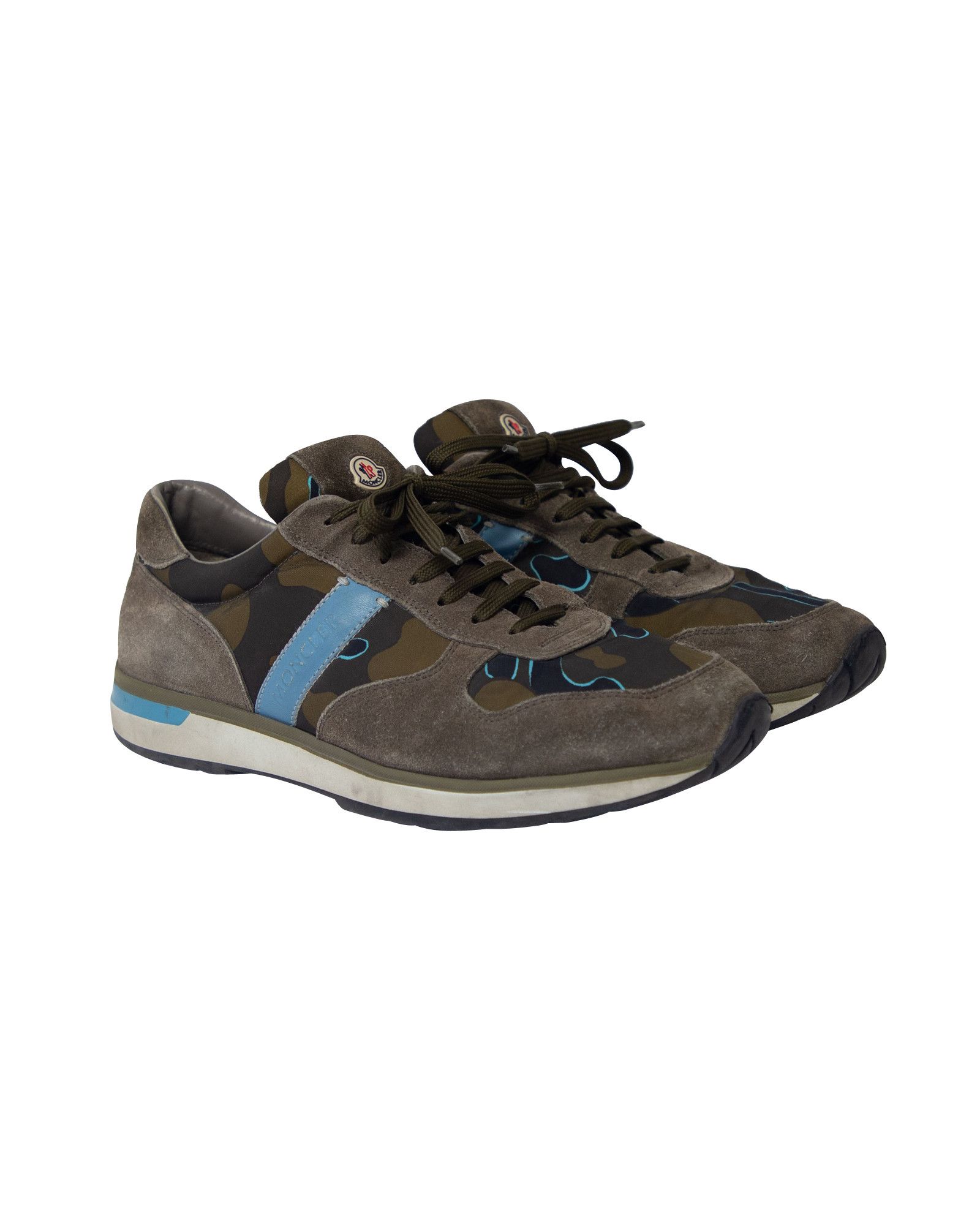 Moncler Moncler Montego Sneakers in Multicolor Suede Size US 5.5 / EU 38 - 3 Thumbnail