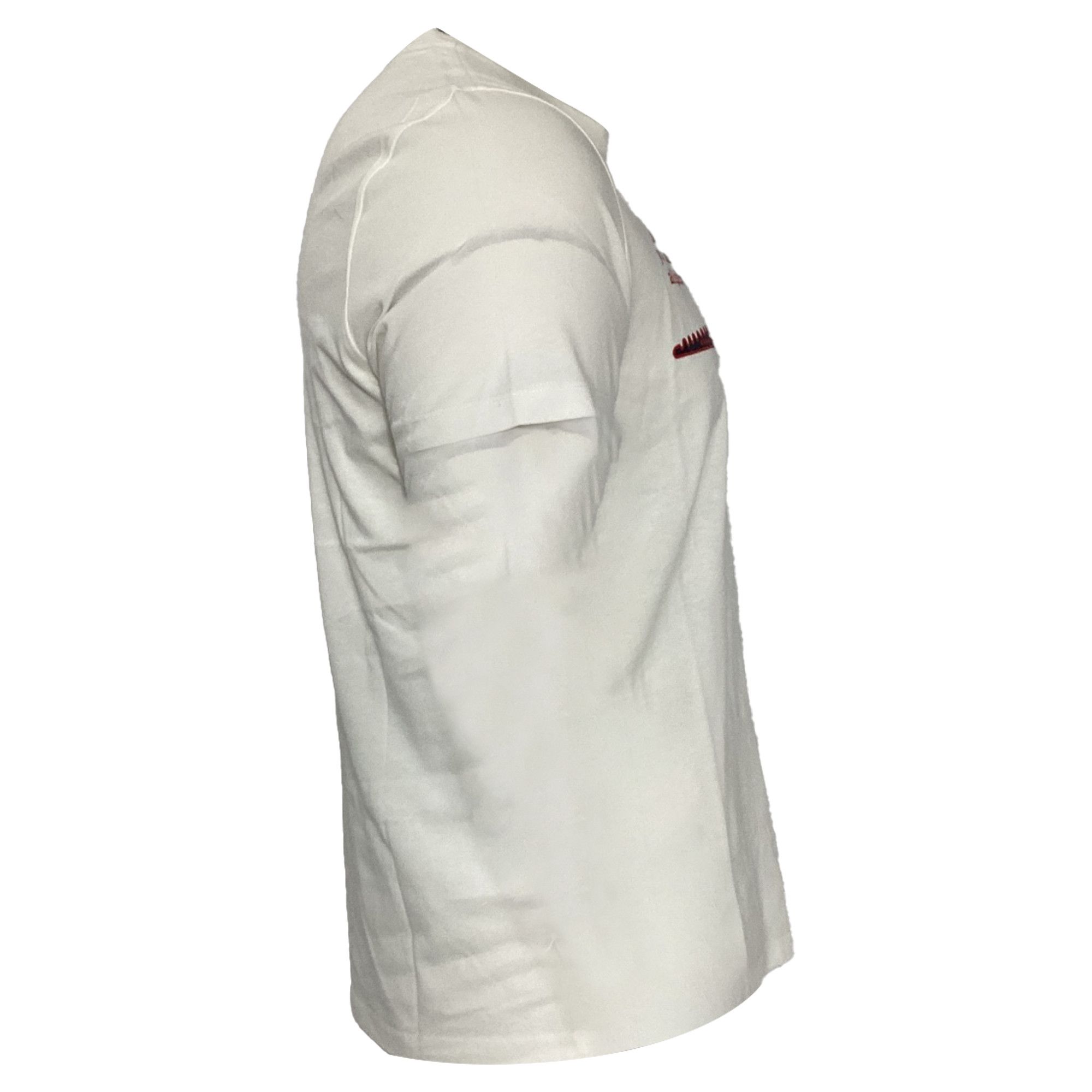 Moncler Moncler Aligator Crew-Neck T-Shirt in White Cotton Size US XXL / EU 58 / 5 - 3 Thumbnail