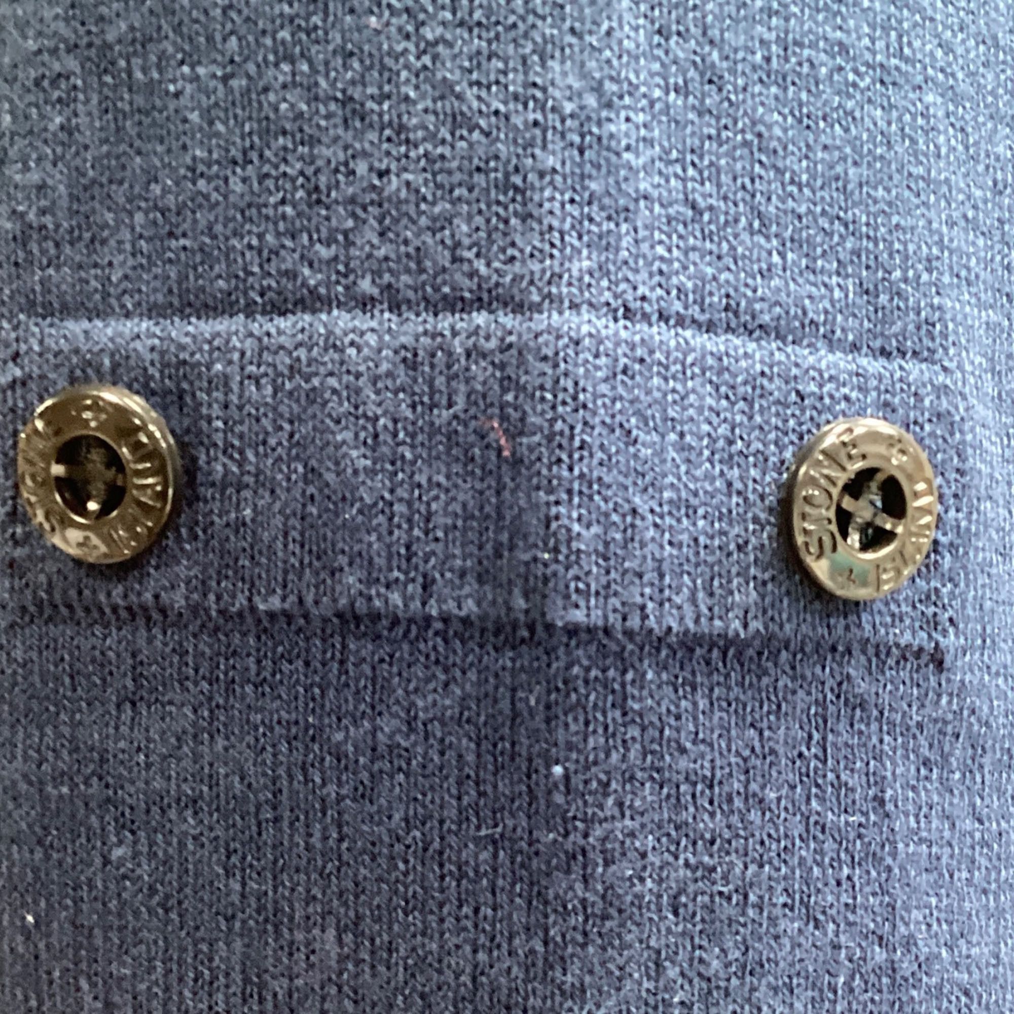 Stone Island Stone Island Button-Embellished Crewneck Sweatshirt in Navy Size US XXL / EU 58 / 5 - 5 Thumbnail