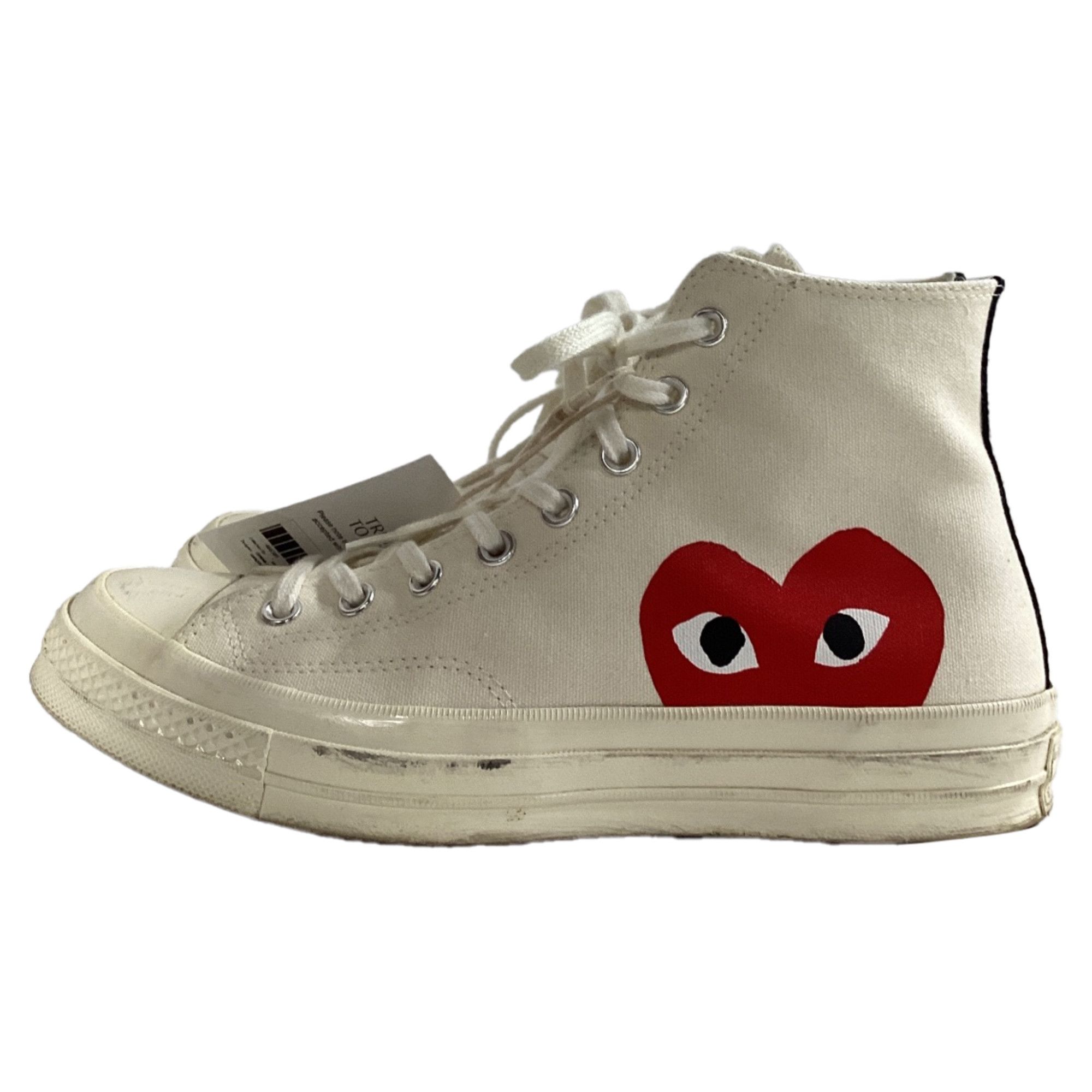 Comme des Garcons CDG Play x Converse Chuck Taylor High-Top Sneakers in White Size US 8.5 / EU 41-42 - 5 Thumbnail