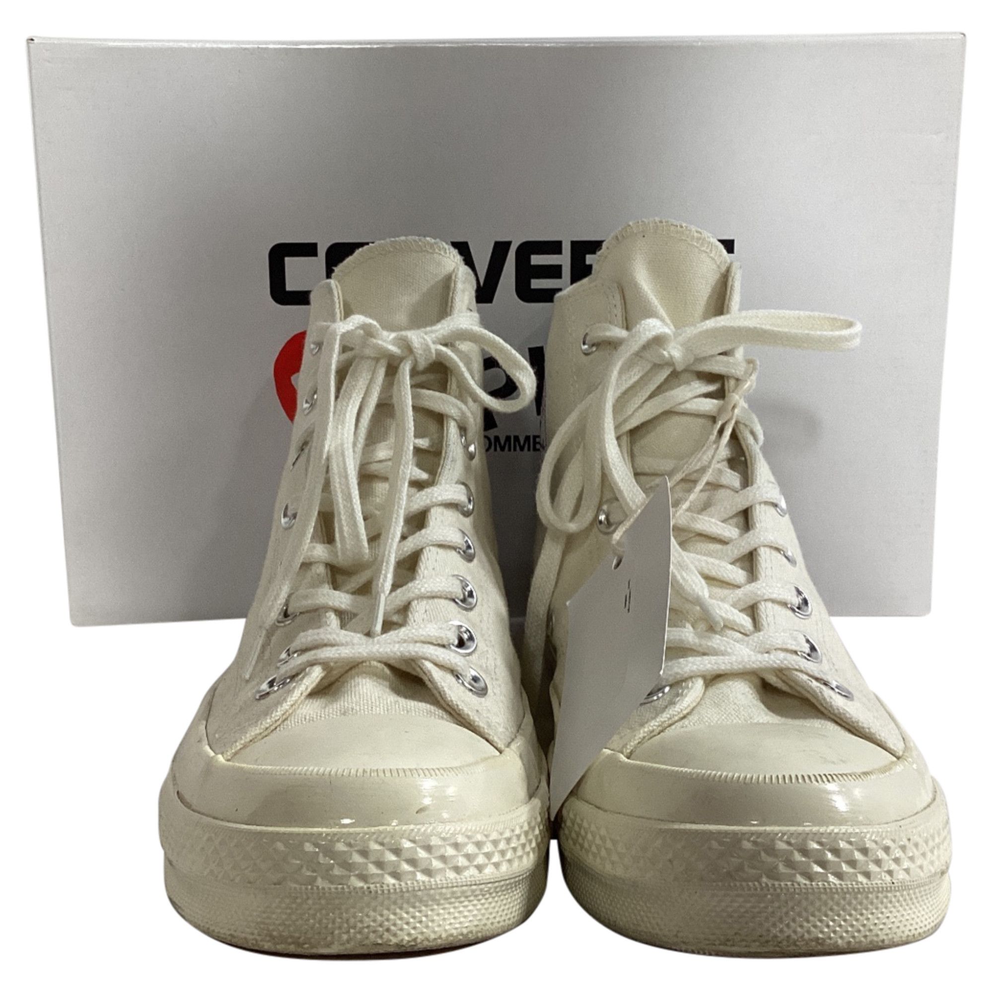 Comme des Garcons CDG Play x Converse Chuck Taylor High-Top Sneakers in White Size US 8.5 / EU 41-42 - 4 Thumbnail
