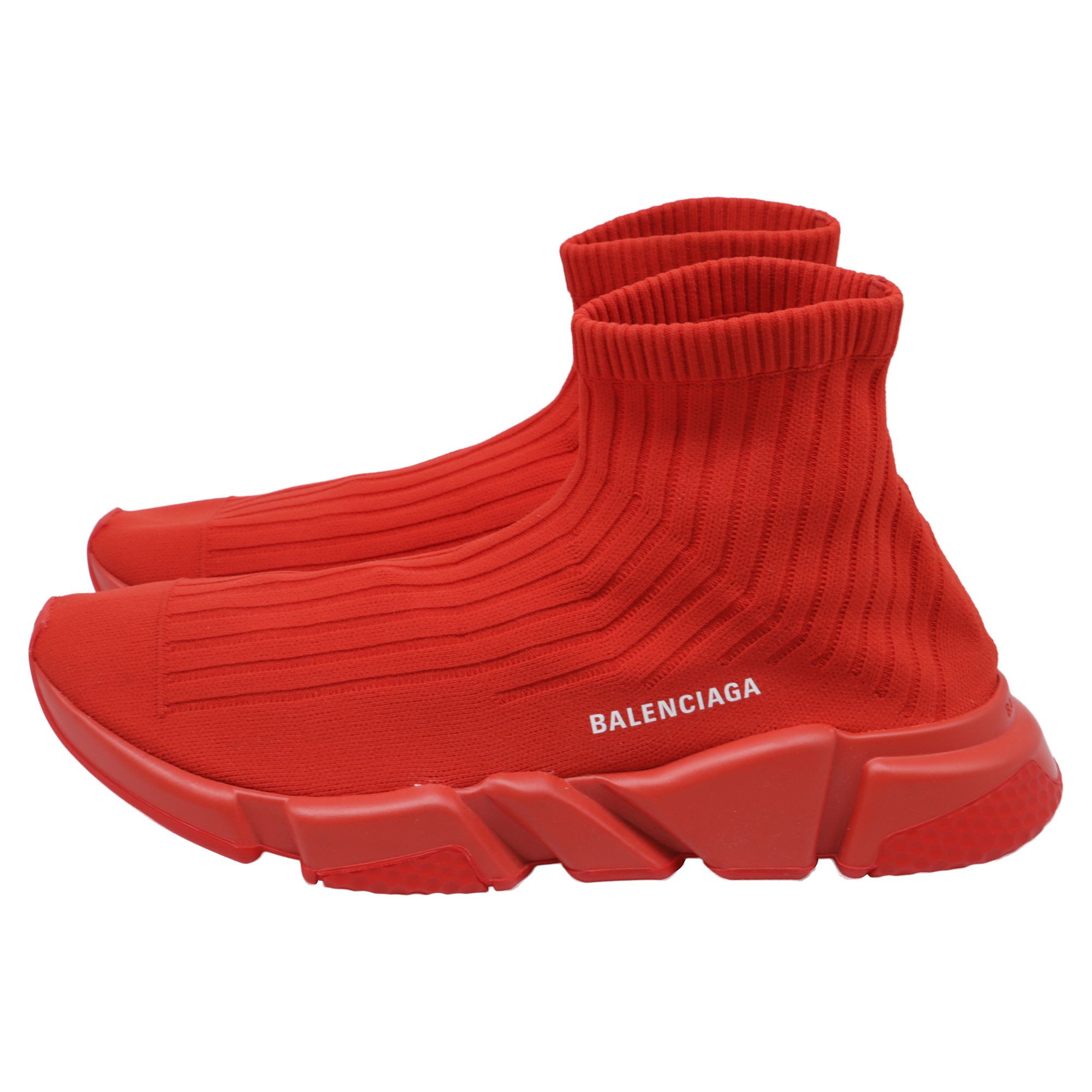 Balenciaga Balenciaga Speed Sneakers in Red Polyester Size US 12 / EU 45 - 4 Thumbnail