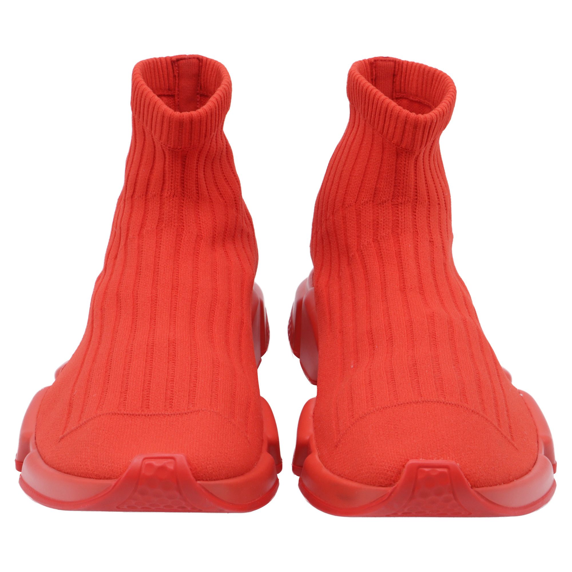 Balenciaga Balenciaga Speed Sneakers in Red Polyester Size US 12 / EU 45 - 2 Thumbnail