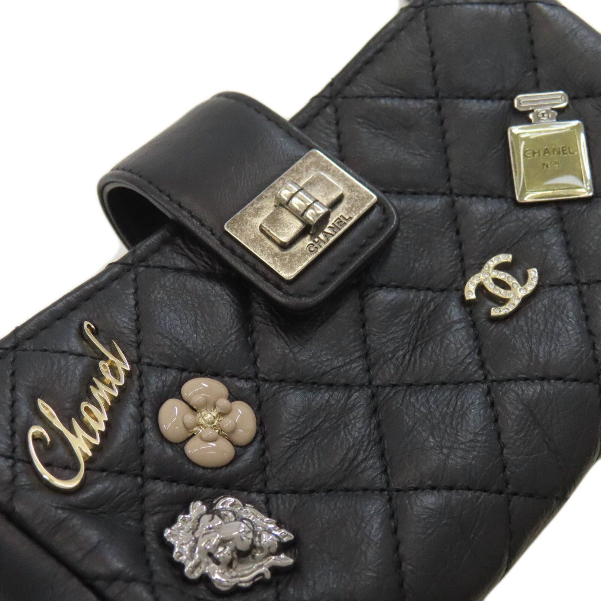 Chanel Chanel Mini Chain Shoulder Bag, Matelassé, Silver Hardware, Lambskin, Women's. Size ONE SIZE - 11 Thumbnail