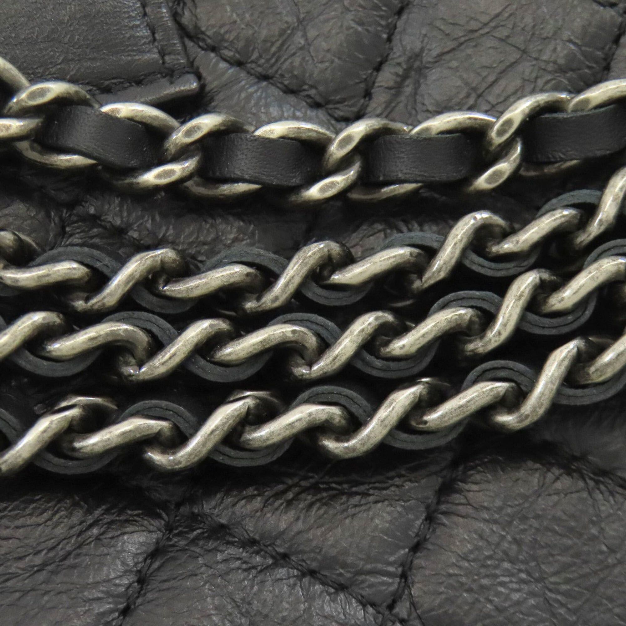 Chanel Chanel Mini Chain Shoulder Bag, Matelassé, Silver Hardware, Lambskin, Women's. Size ONE SIZE - 16 Thumbnail