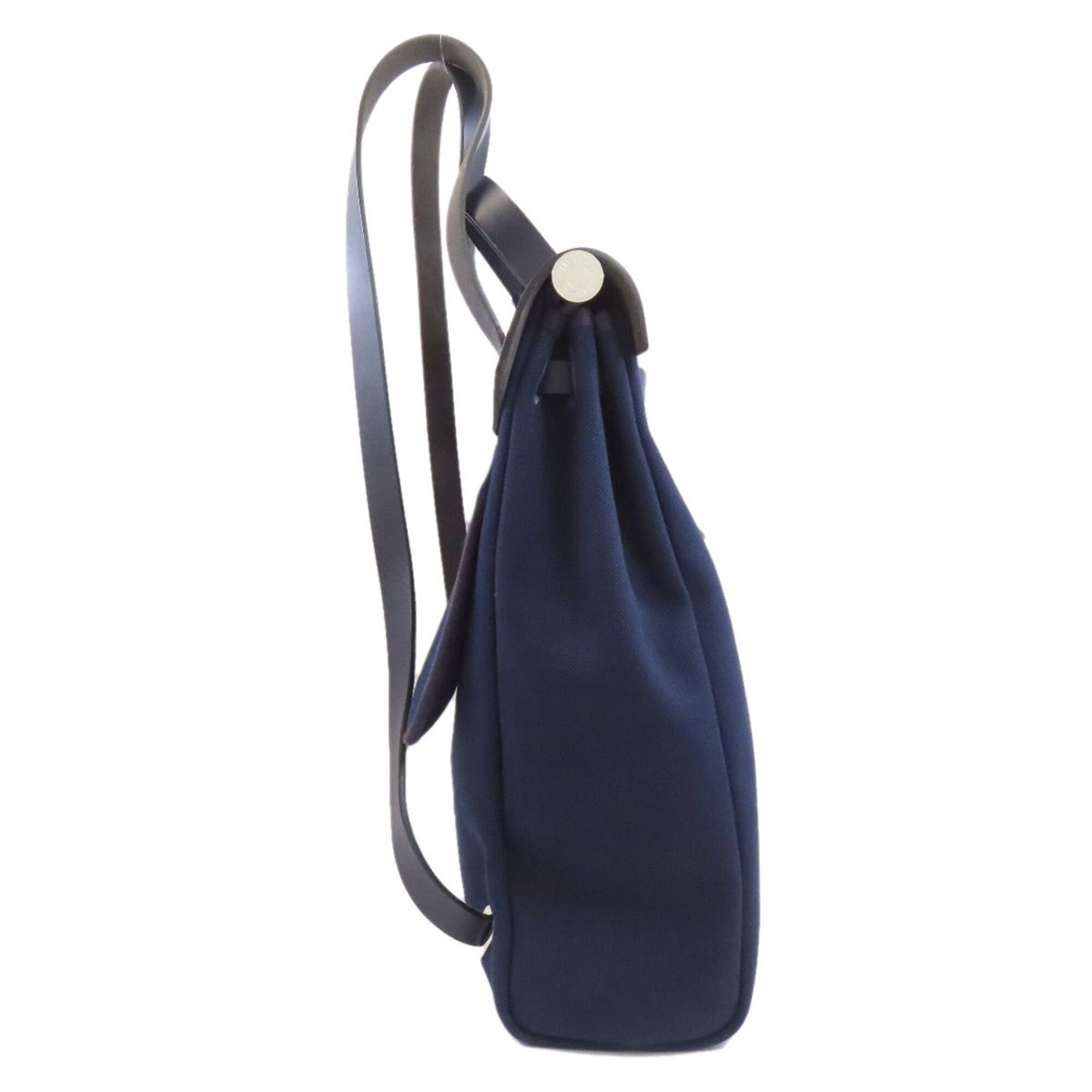Hermes Hermes Herbag Zip Add MM Silver Hardware Handbag Toile Officier Women's HERMES Size ONE SIZE - 3 Thumbnail