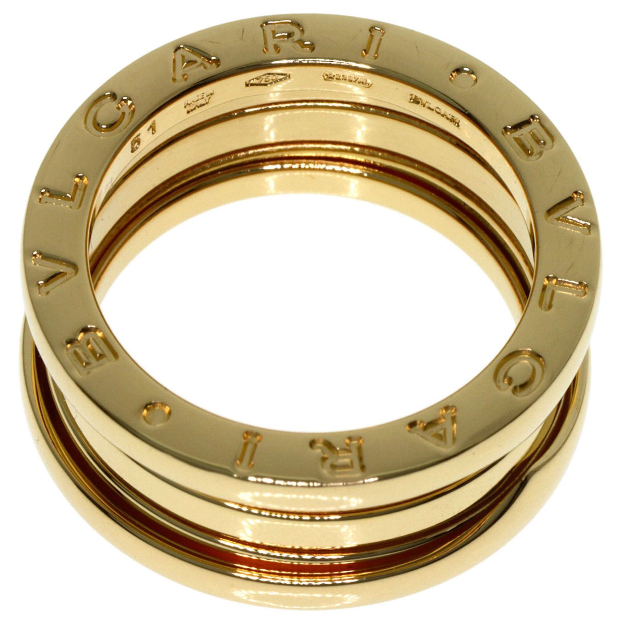 Bvlgari BVLGARI B-zero1 2-band ring #51, 18K yellow gold, women's. Size ONE SIZE - 4 Thumbnail