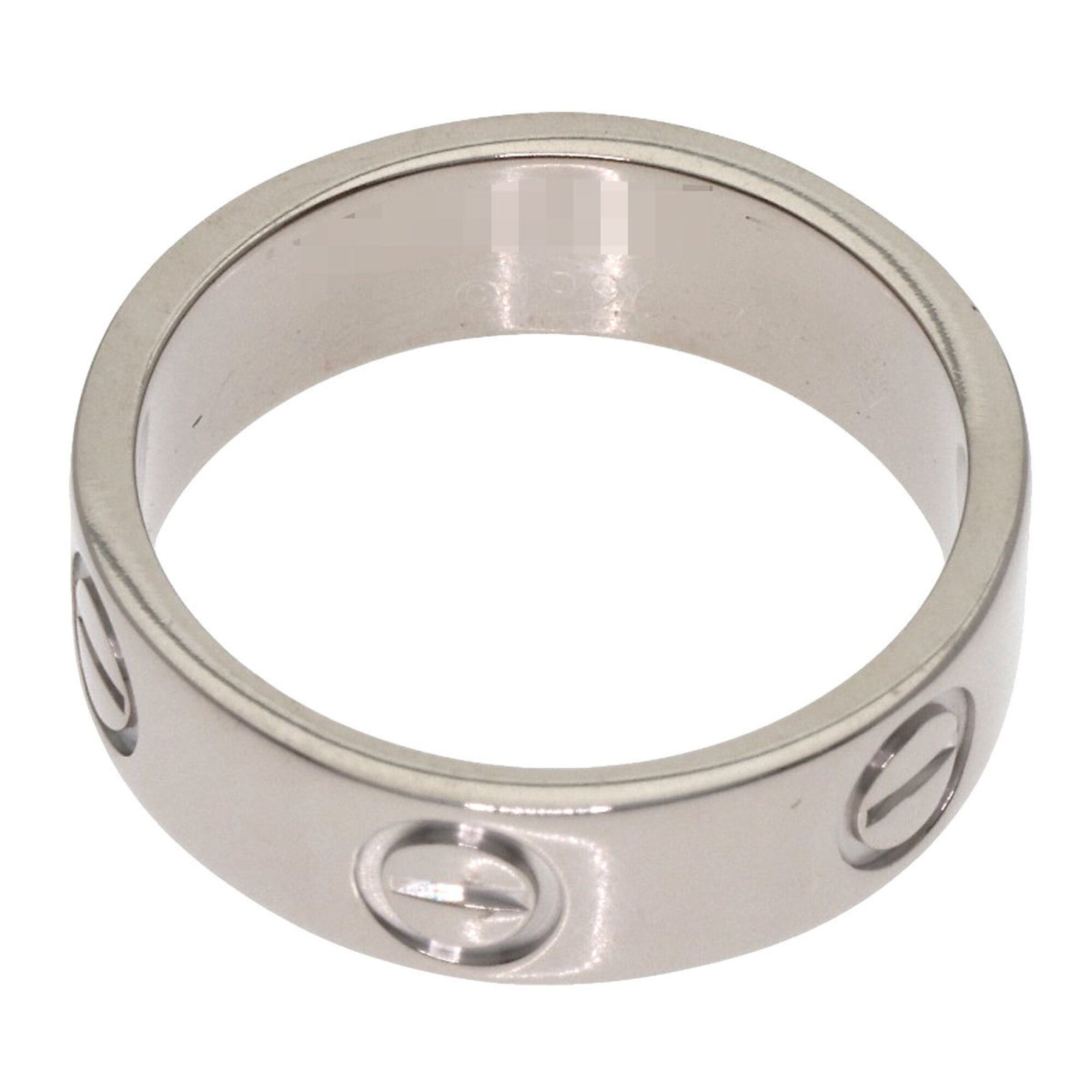 Cartier Cartier Love Ring #49, 18K White Gold, Women's Ring, CARTIER Size ONE SIZE - 4 Thumbnail