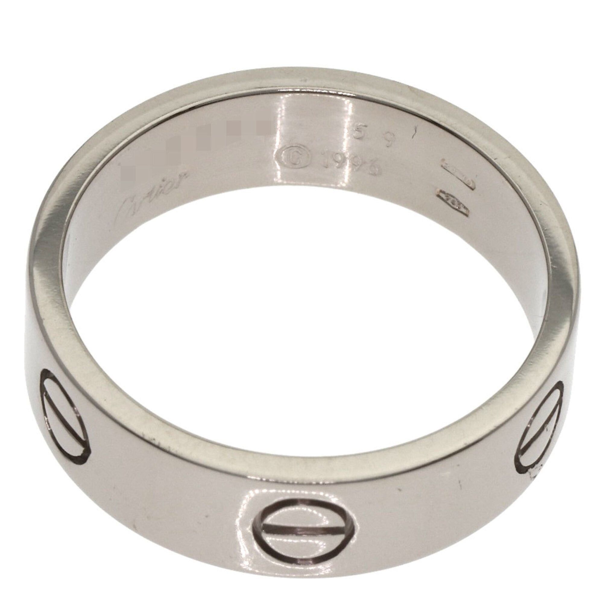 Cartier Cartier Love Ring #59, 18K White Gold, Women's Ring, CARTIER Size ONE SIZE - 4 Thumbnail